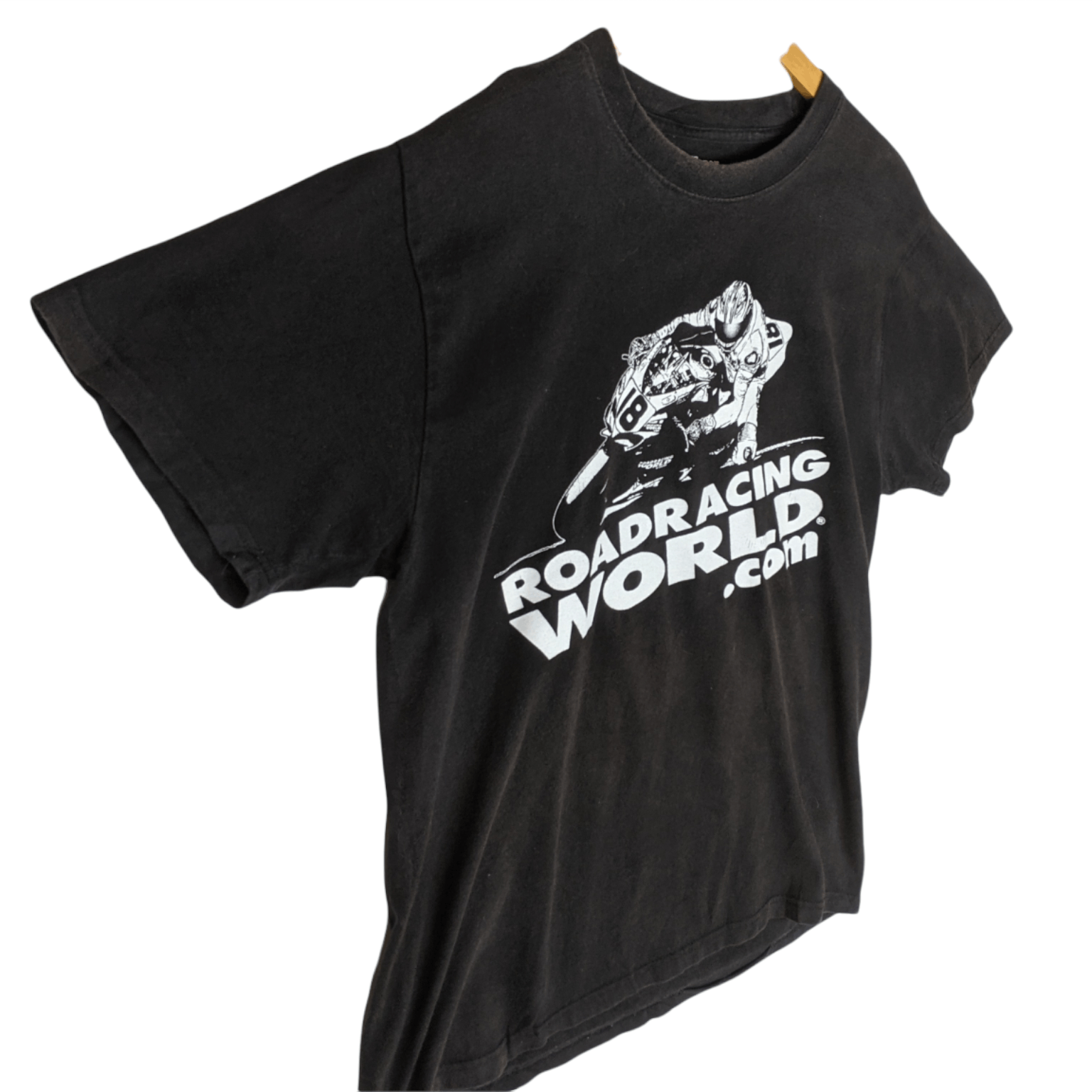 Vintage 90's ROAD RACING WORLD Moto GP Rossi Marquez T-Shirt Size US M / EU 48-50 / 2 - 3 Thumbnail