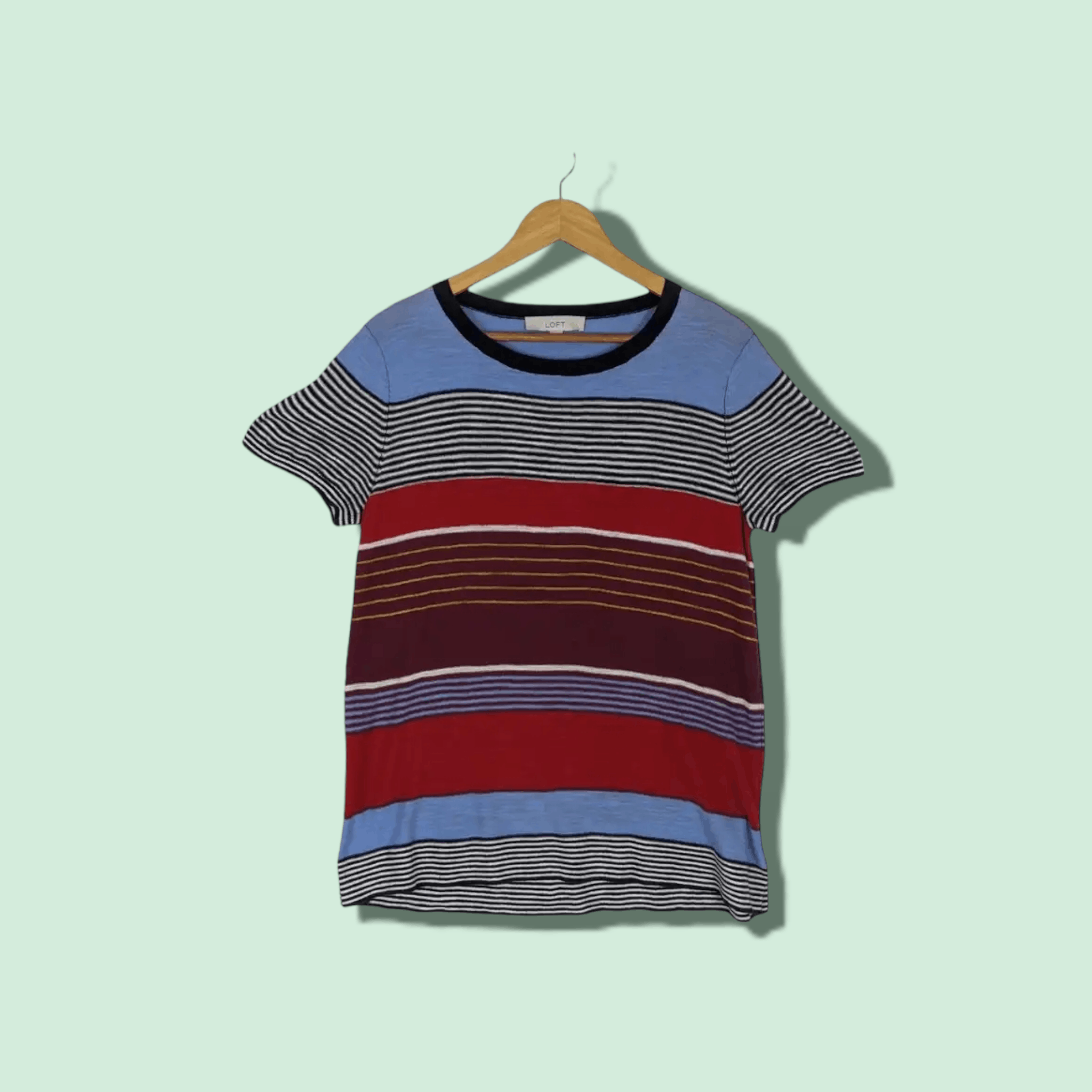 Japanese Brand LOFT Japan Striped T-Shirt Size US M / EU 48-50 / 2 - 1 Thumbnail