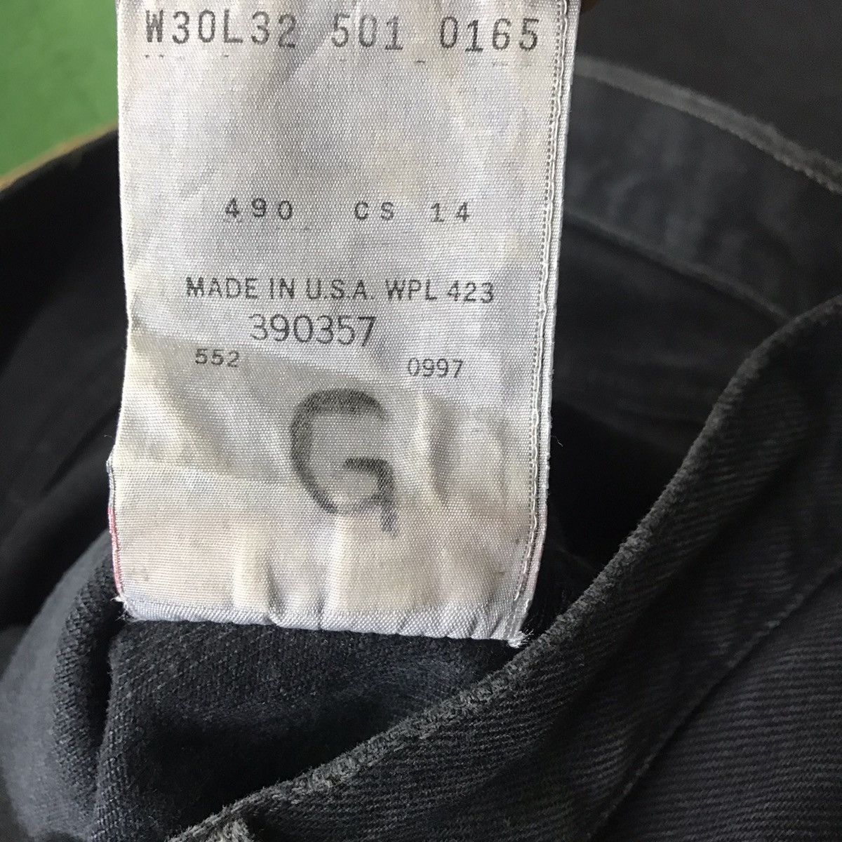 Levi's Vintage 90s Levis 501 Black Denim Jeans Made in USA Size US 31 - 20 Thumbnail