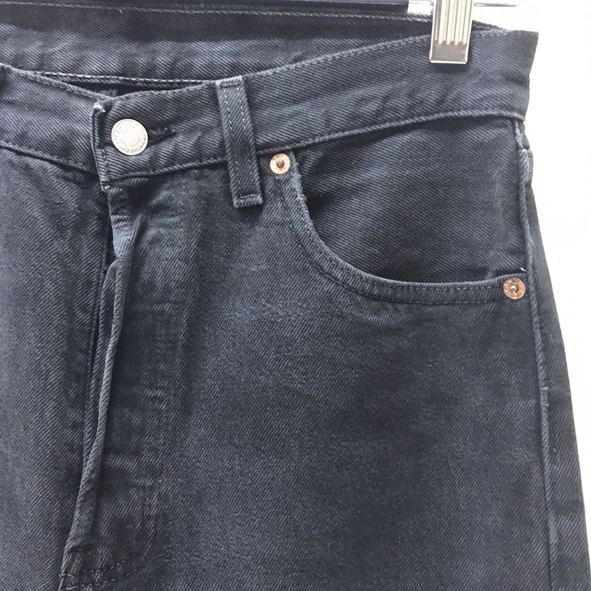 Levi's Vintage 90s Levis 501 Black Denim Jeans Made in USA Size US 31 - 5 Thumbnail
