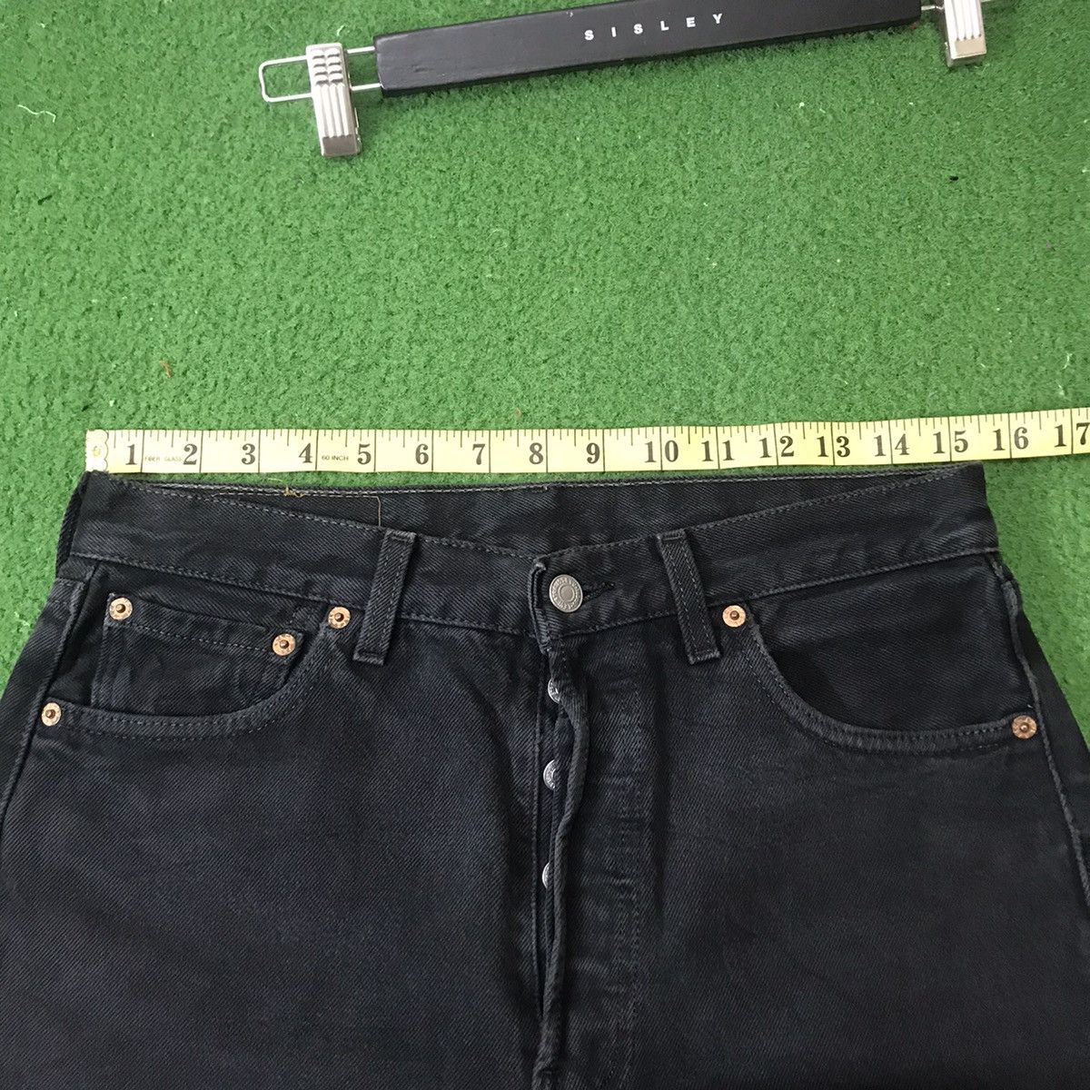 Levi's Vintage 90s Levis 501 Black Denim Jeans Made in USA Size US 31 - 21 Thumbnail