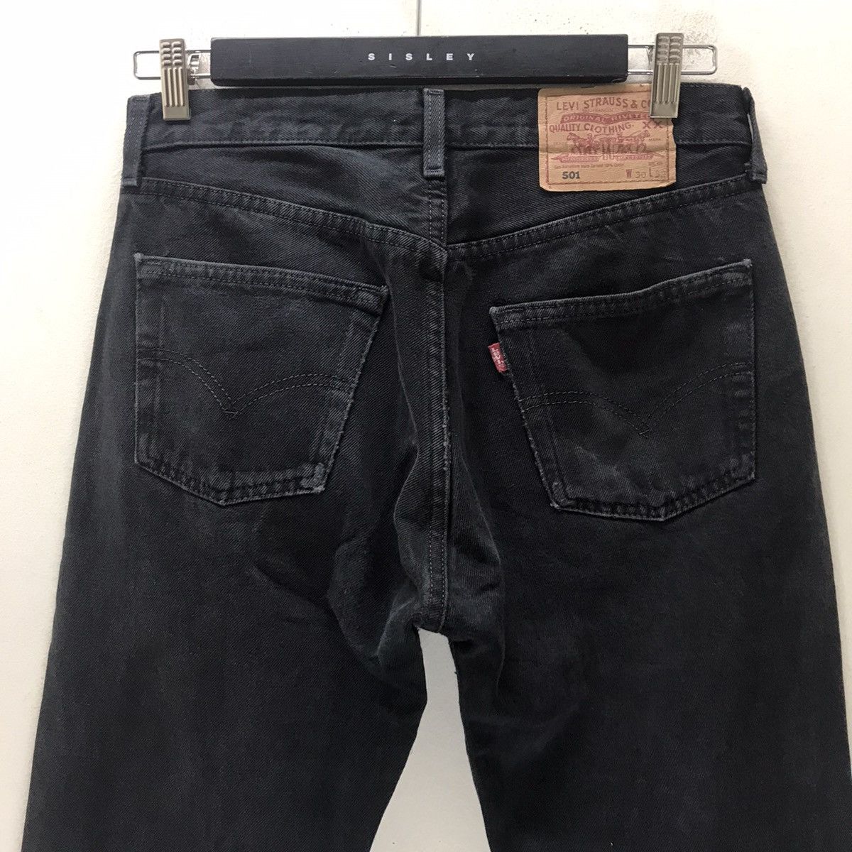 Levi's Vintage 90s Levis 501 Black Denim Jeans Made in USA Size US 31 - 11 Thumbnail