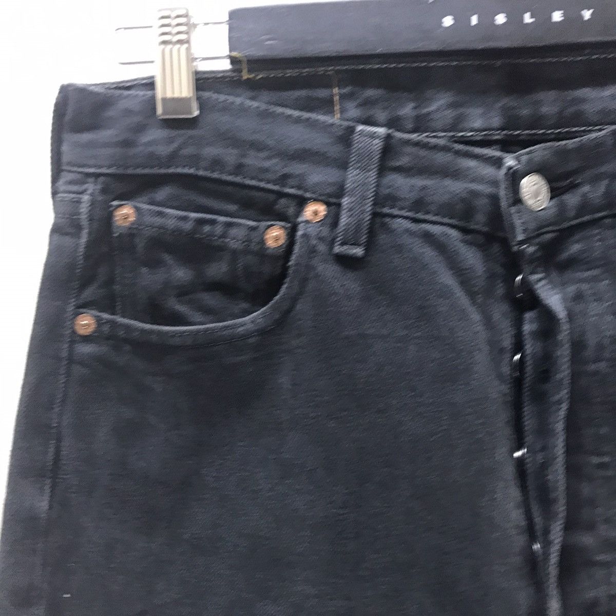 Levi's Vintage 90s Levis 501 Black Denim Jeans Made in USA Size US 31 - 4 Thumbnail