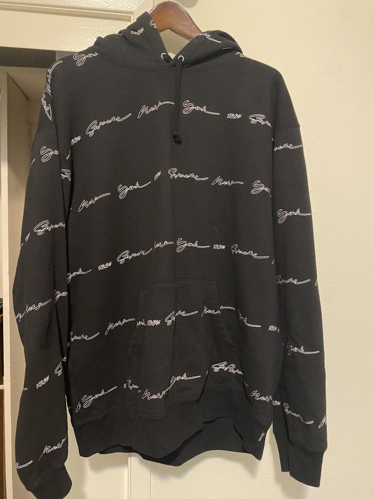 M supreme Classic Script Hooded Sweat | Supreme Classic Script 