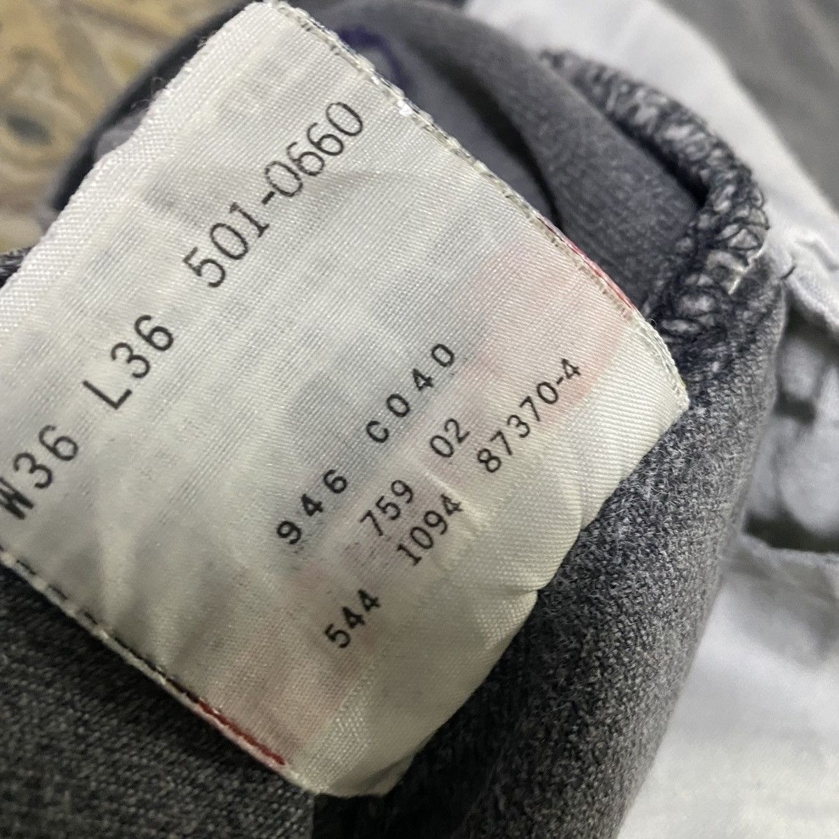 Levi's Vintage 90s Levis 501 Black Faded Jeans 34x35 Made USA Size US 34 / EU 50 - 16 Thumbnail