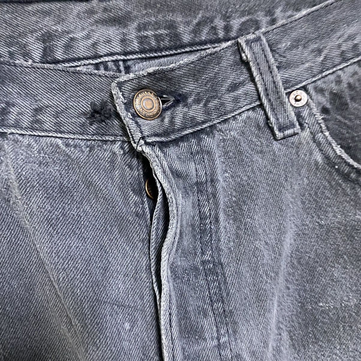 Levi's Vintage 90s Levis 501 Black Faded Jeans 34x35 Made USA Size US 34 / EU 50 - 8 Thumbnail