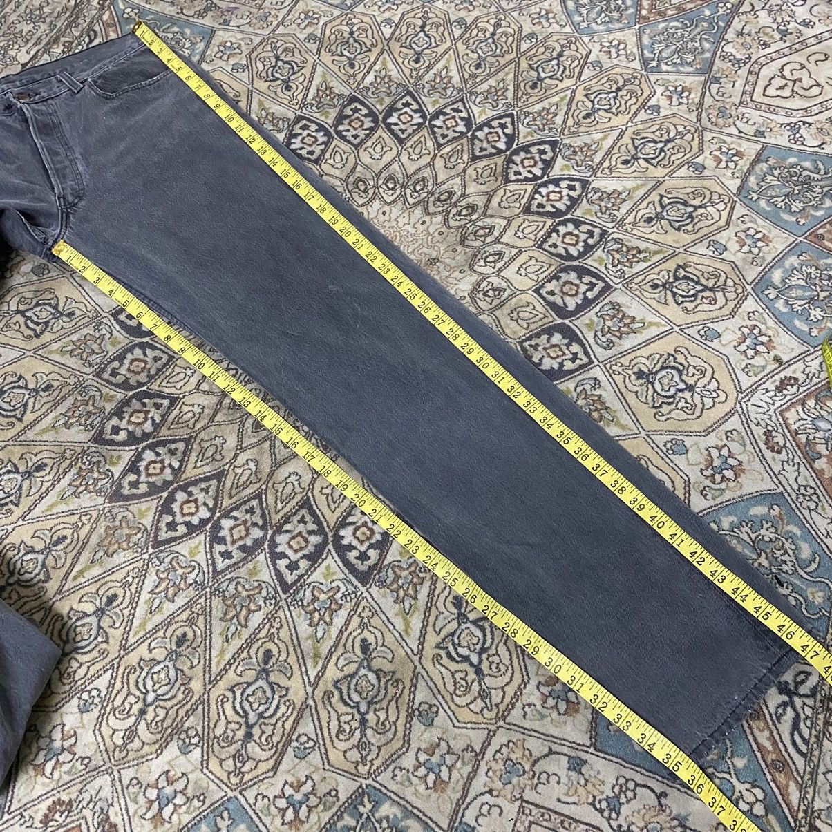 Levi's Vintage 90s Levis 501 Black Faded Jeans 34x35 Made USA Size US 34 / EU 50 - 18 Thumbnail