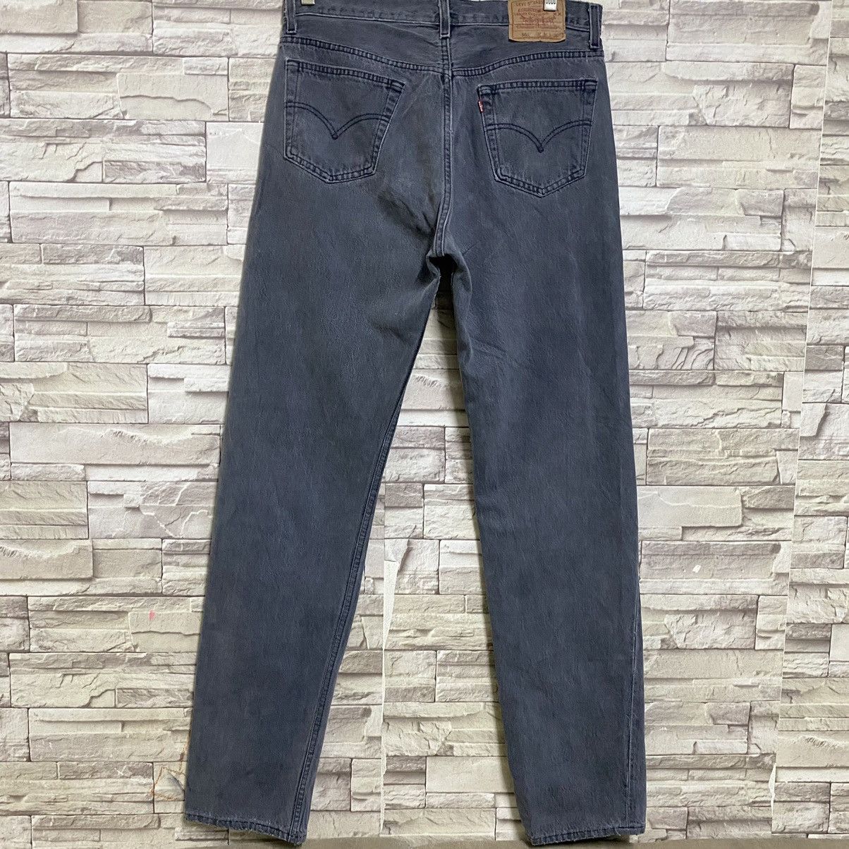 Levi's Vintage 90s Levis 501 Black Faded Jeans 34x35 Made USA Size US 34 / EU 50 - 9 Thumbnail
