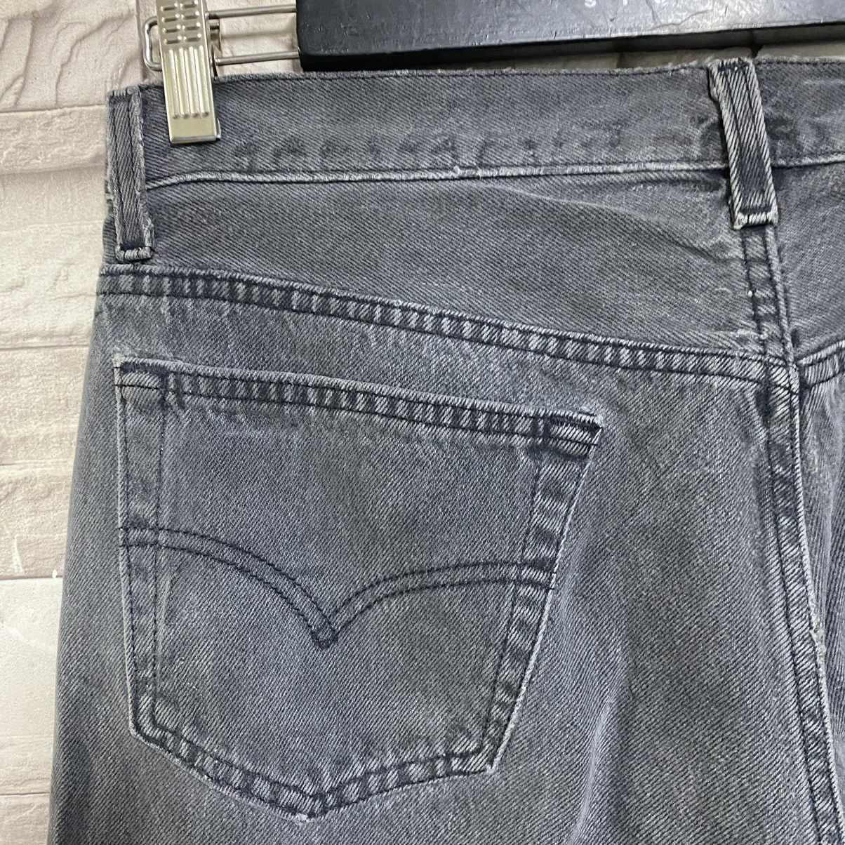 Levi's Vintage 90s Levis 501 Black Faded Jeans 34x35 Made USA Size US 34 / EU 50 - 13 Thumbnail
