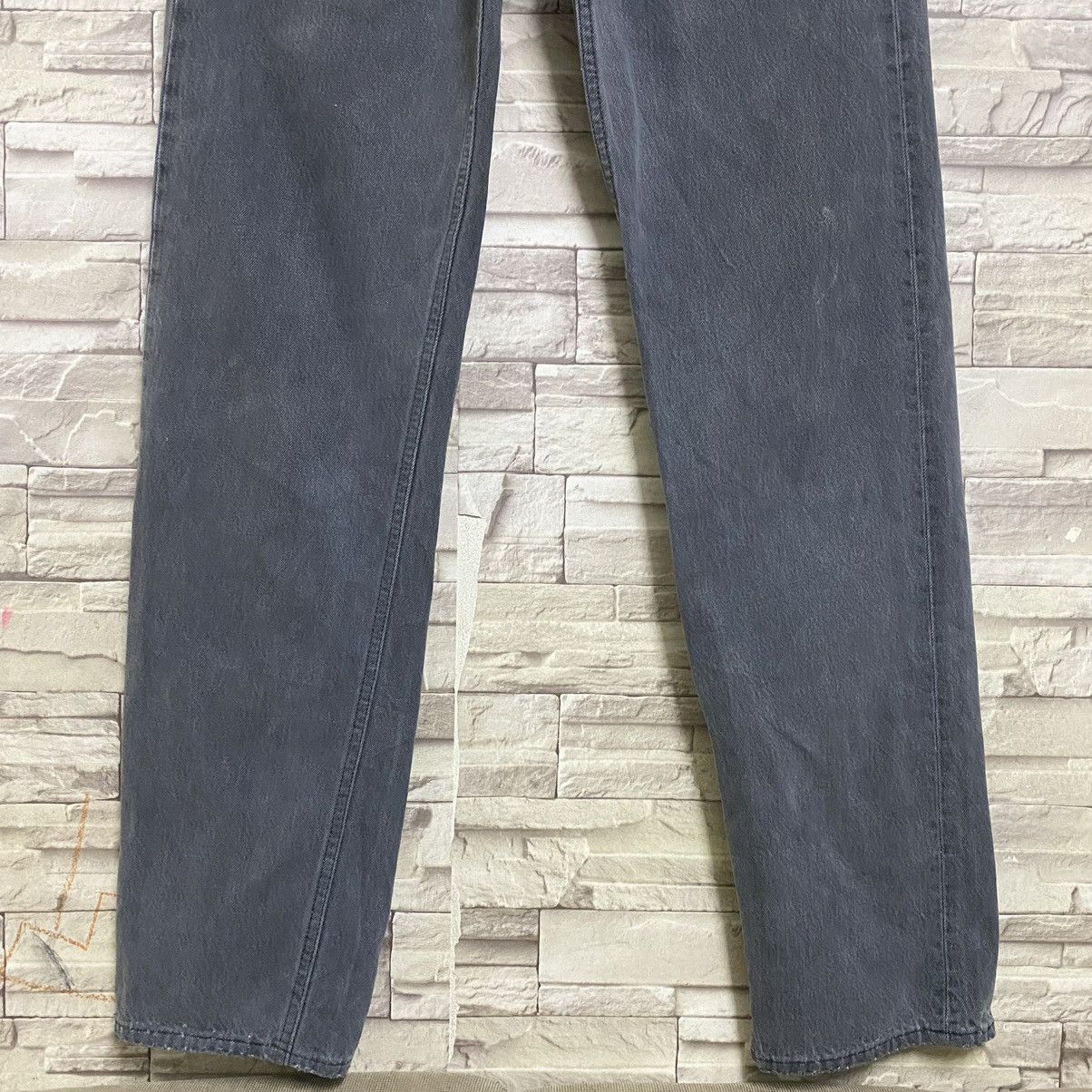 Levi's Vintage 90s Levis 501 Black Faded Jeans 34x35 Made USA Size US 34 / EU 50 - 5 Thumbnail