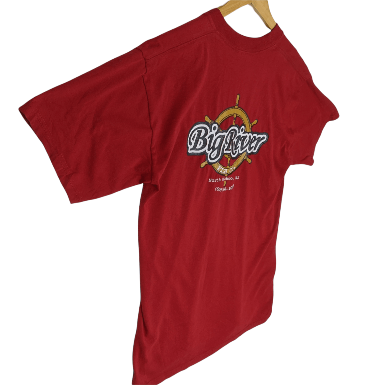 Jerzees Vintage 90's BIG RIVER Fish Co Jerzees T-Shirt Size US M / EU 48-50 / 2 - 3 Thumbnail