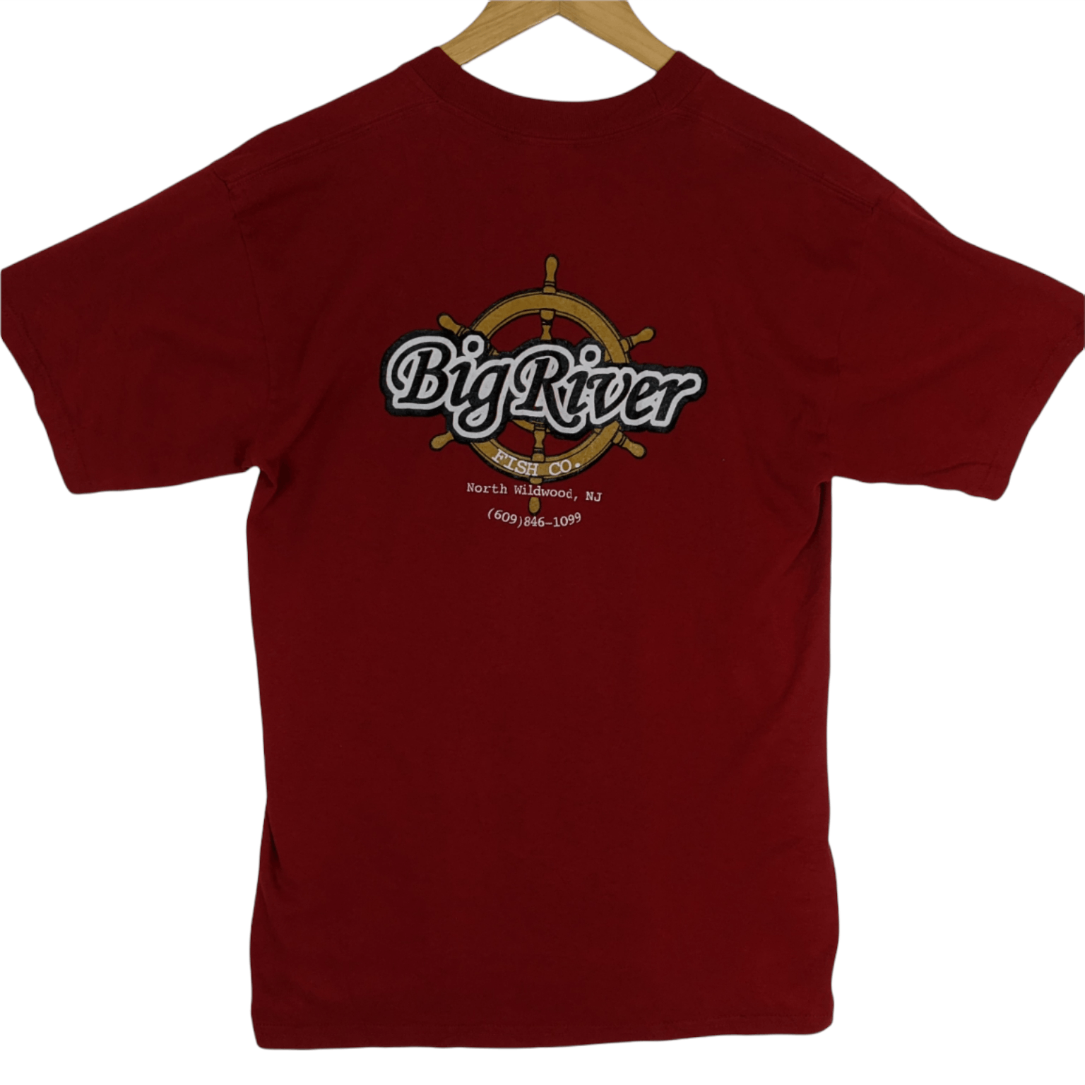 Jerzees Vintage 90's BIG RIVER Fish Co Jerzees T-Shirt Size US M / EU 48-50 / 2 - 2 Thumbnail