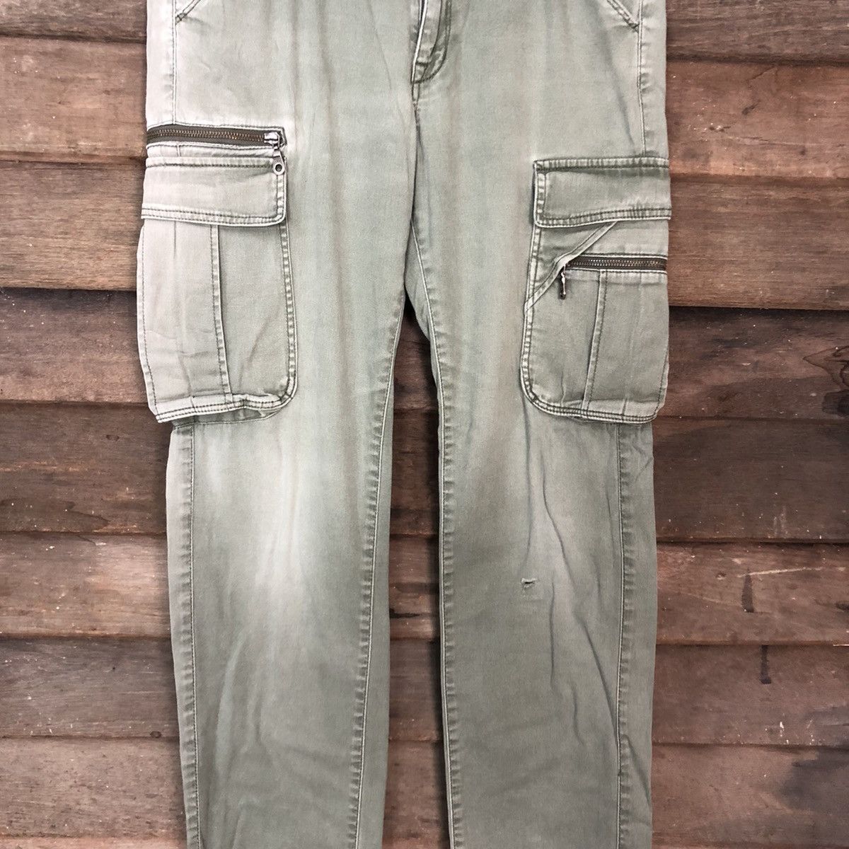 RAGEBLUE DL Rageblue faded Multipocket Tactical Cargo Pants #c991 Size US 29 - 4 Thumbnail