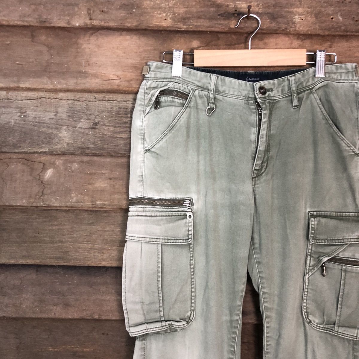 RAGEBLUE DL Rageblue faded Multipocket Tactical Cargo Pants #c991 Size US 29 - 6 Thumbnail