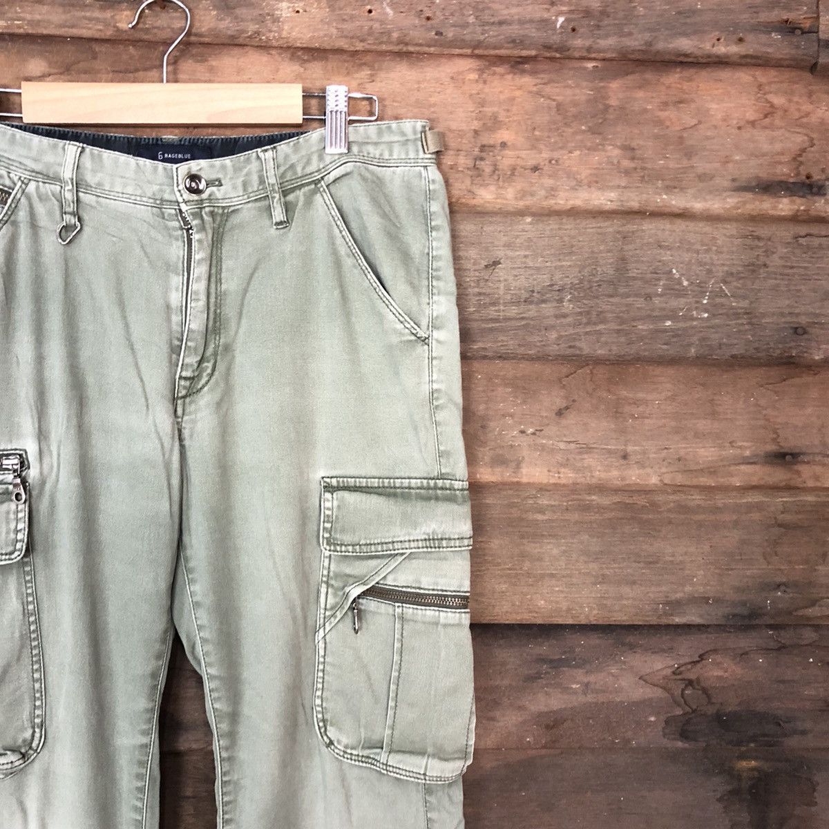 RAGEBLUE DL Rageblue faded Multipocket Tactical Cargo Pants #c991 Size US 29 - 5 Thumbnail