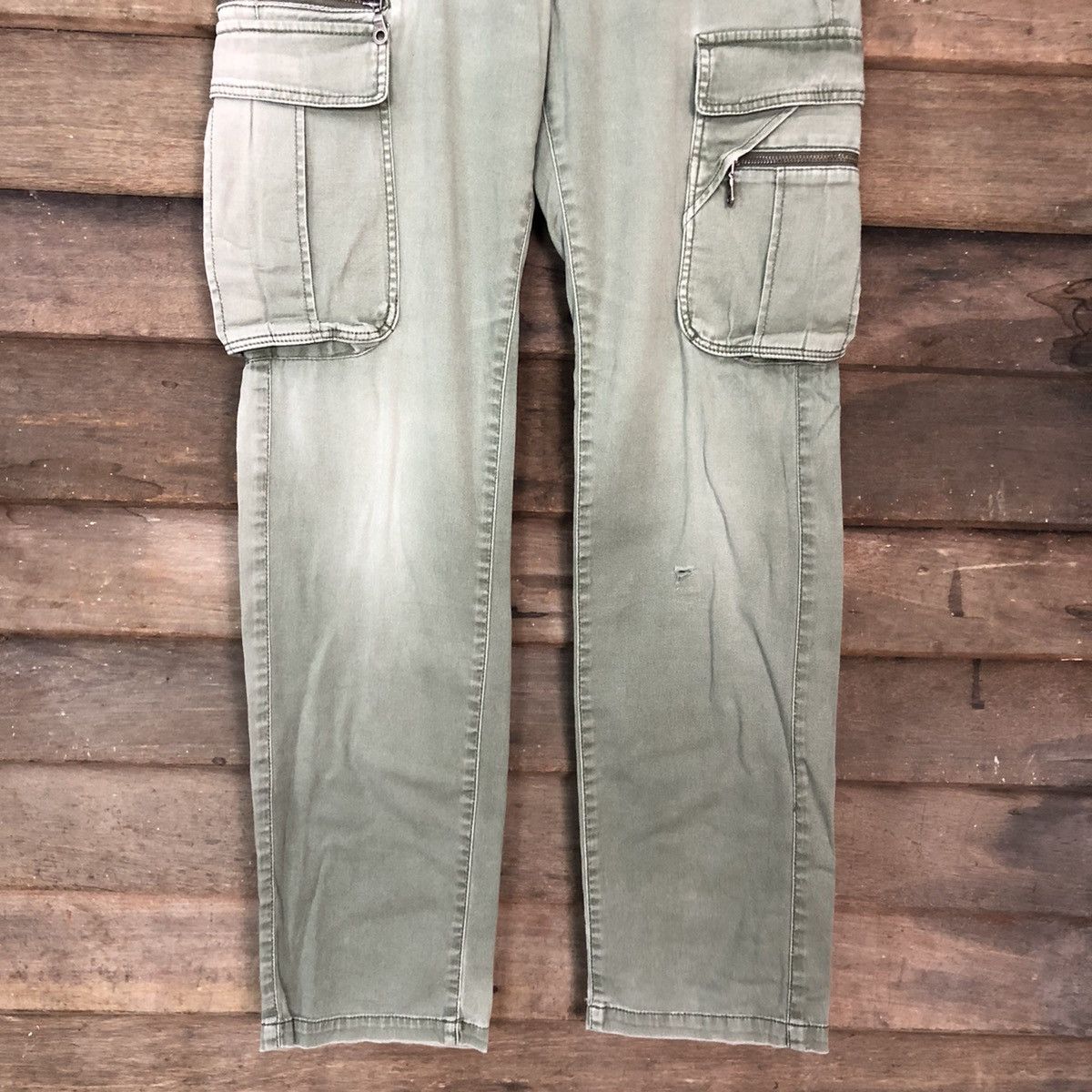 RAGEBLUE DL Rageblue faded Multipocket Tactical Cargo Pants #c991 Size US 29 - 3 Thumbnail