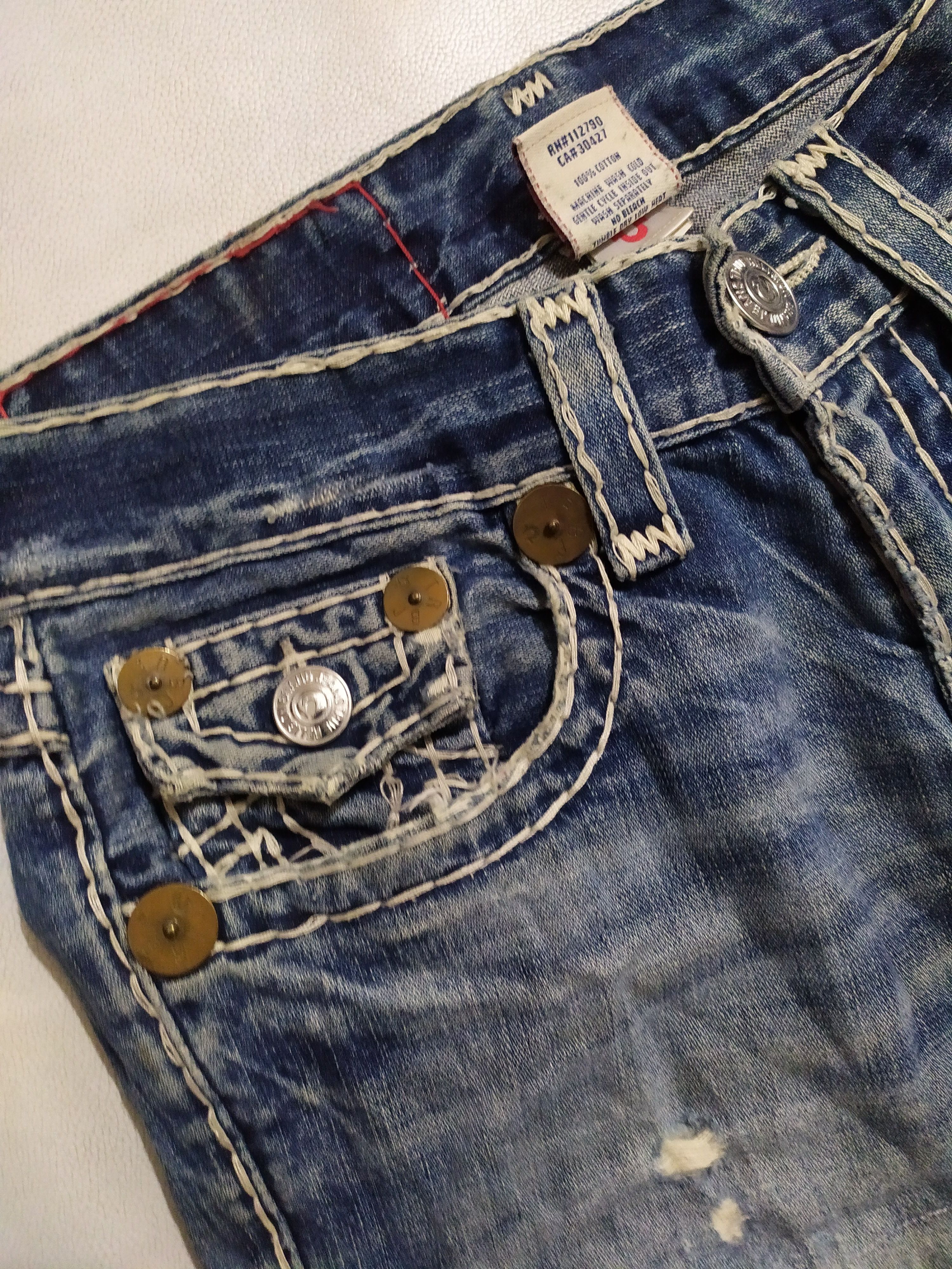 True Religion 🔥True Religion Joey Super T Bootcut Flare Denim Jeans Pants Size US 29 - 14 Thumbnail