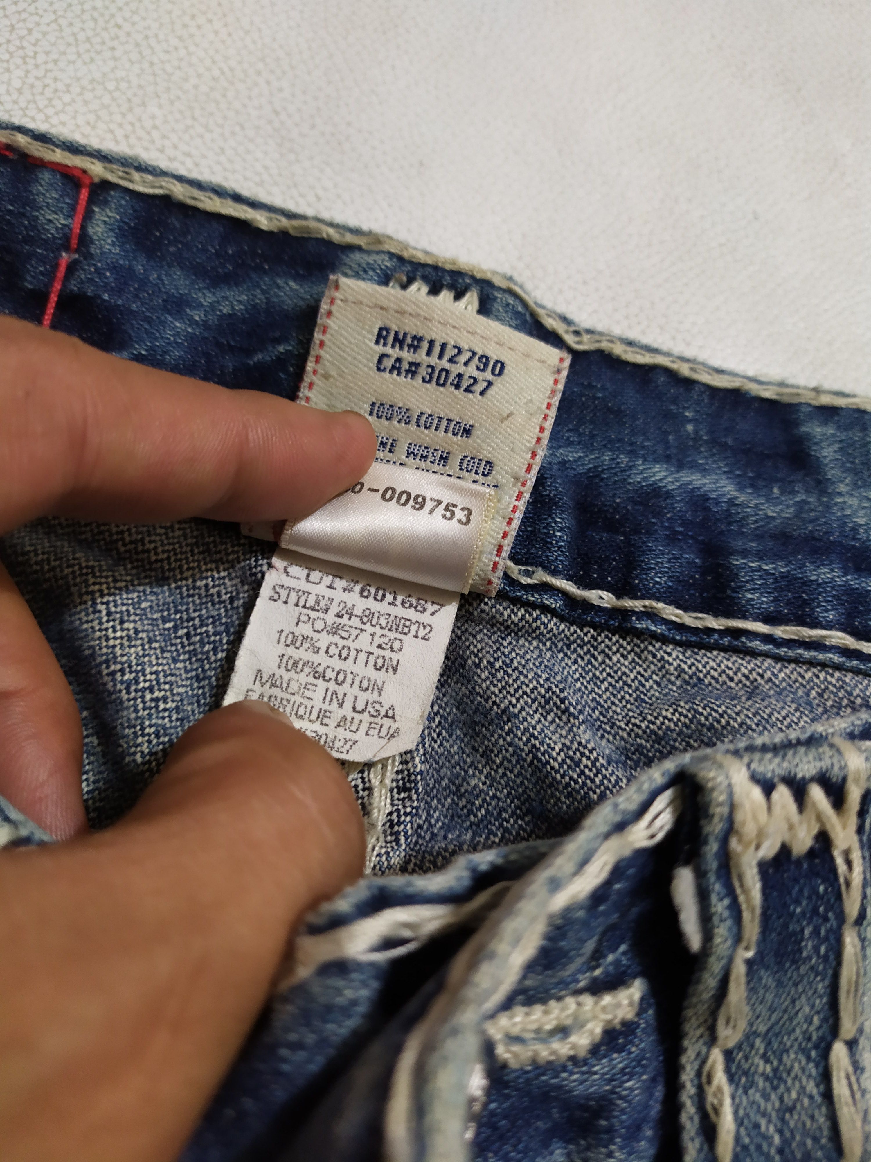 True Religion 🔥True Religion Joey Super T Bootcut Flare Denim Jeans Pants Size US 29 - 17 Thumbnail