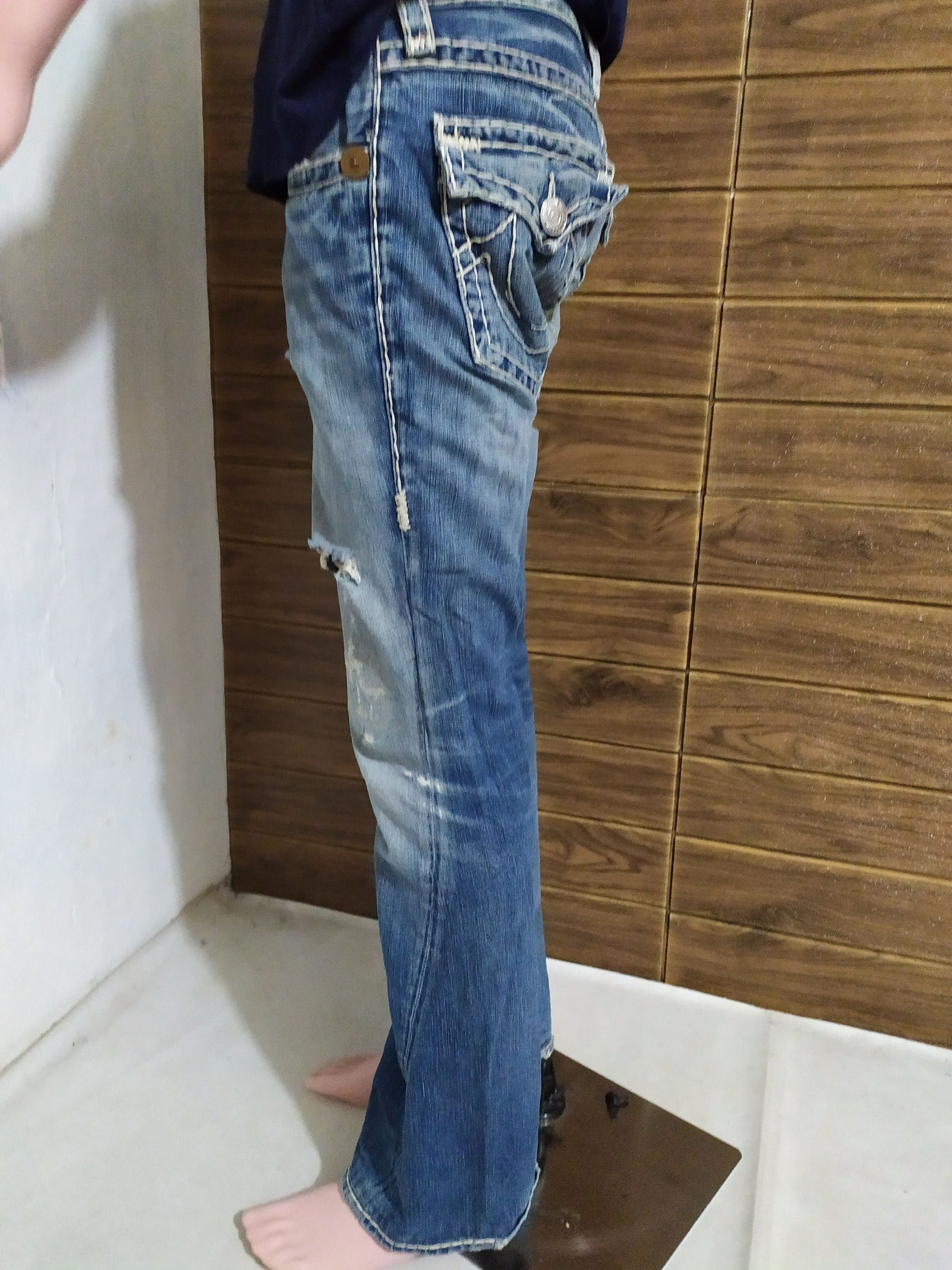 True Religion 🔥True Religion Joey Super T Bootcut Flare Denim Jeans Pants Size US 29 - 2 Thumbnail