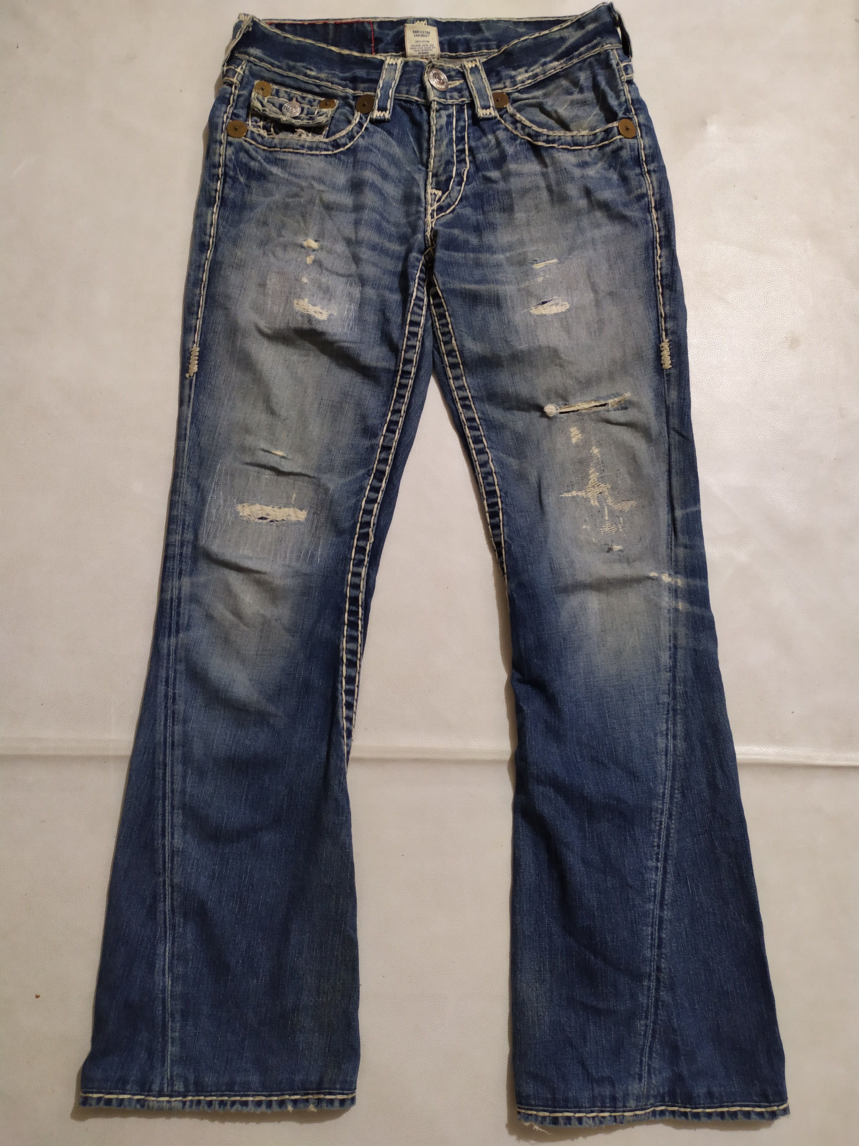 True Religion 🔥True Religion Joey Super T Bootcut Flare Denim Jeans Pants Size US 29 - 10 Thumbnail