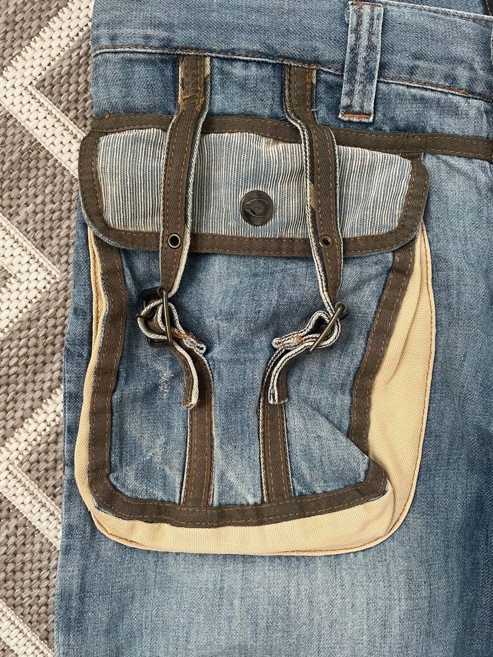 Just Cavalli Japanese cargo Denim multipocket Just Cavalli pants bondage Size US 33 - 5 Thumbnail