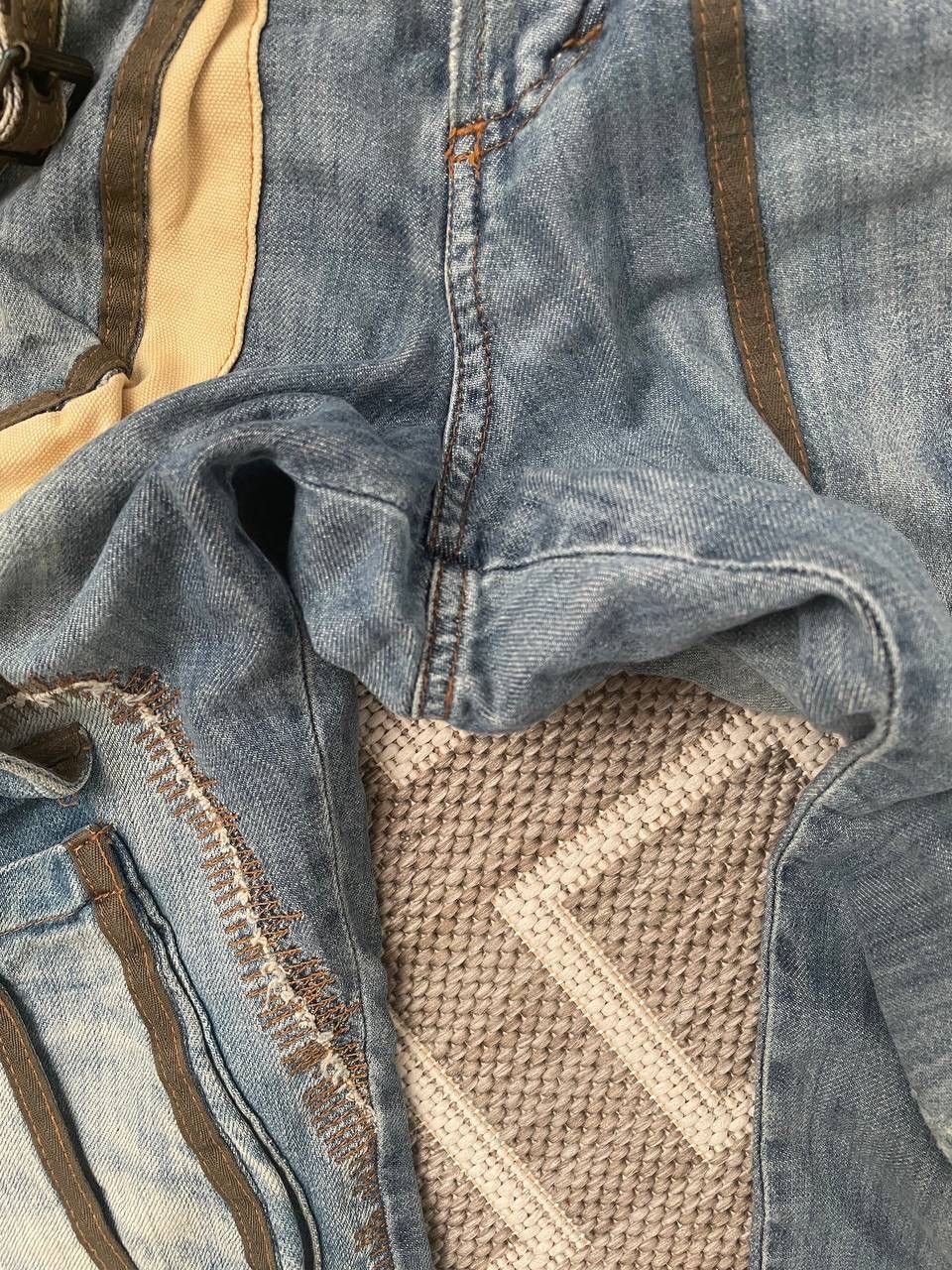 Just Cavalli Japanese cargo Denim multipocket Just Cavalli pants bondage Size US 33 - 9 Thumbnail