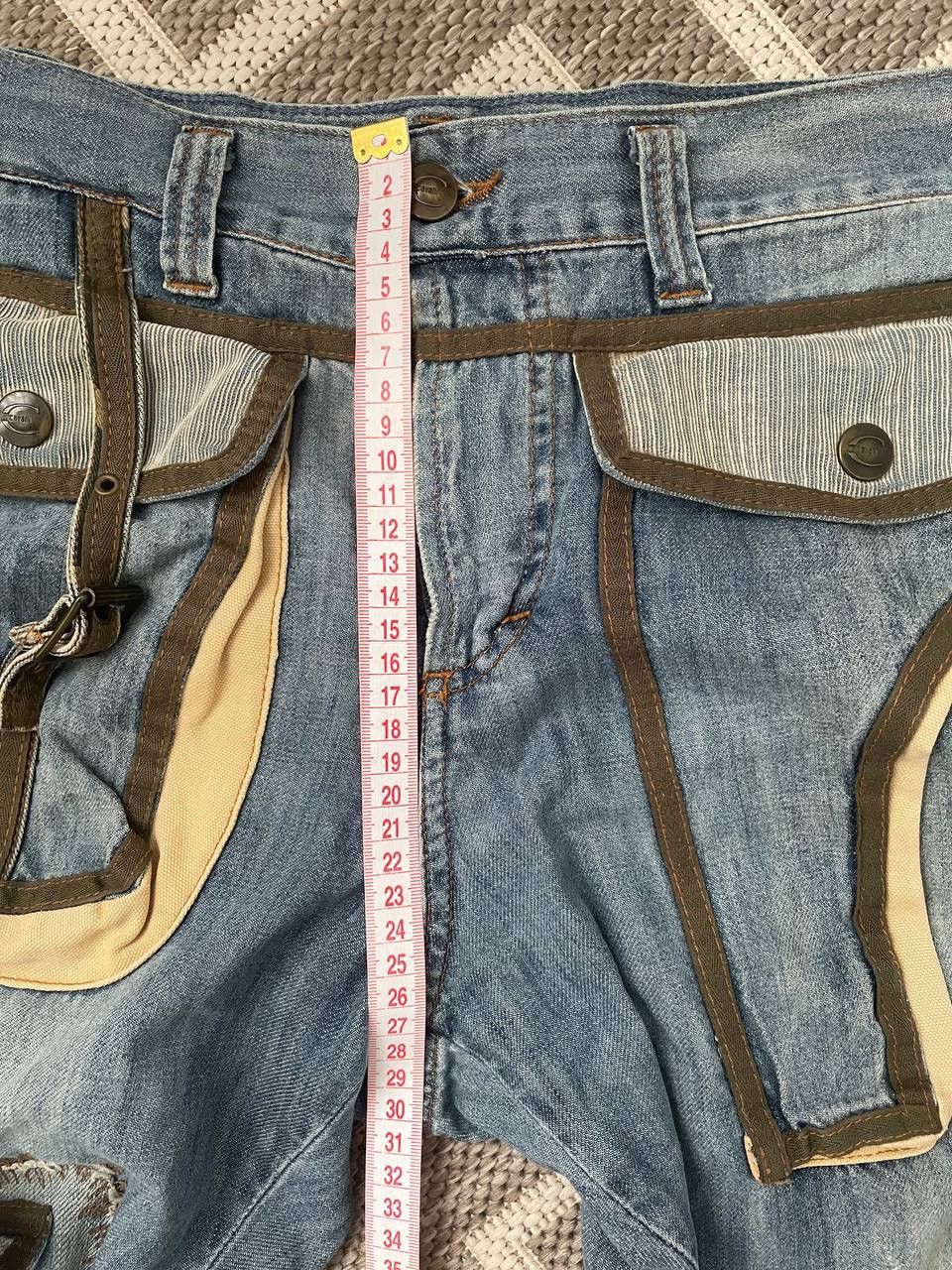 Just Cavalli Japanese cargo Denim multipocket Just Cavalli pants bondage Size US 33 - 14 Thumbnail