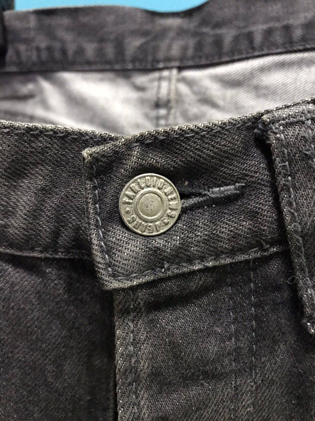 Japanese Brand TABLOID NEWS Japan Dark Grey Denim Jeans Made In Japan Size US 30 / EU 46 - 5 Thumbnail