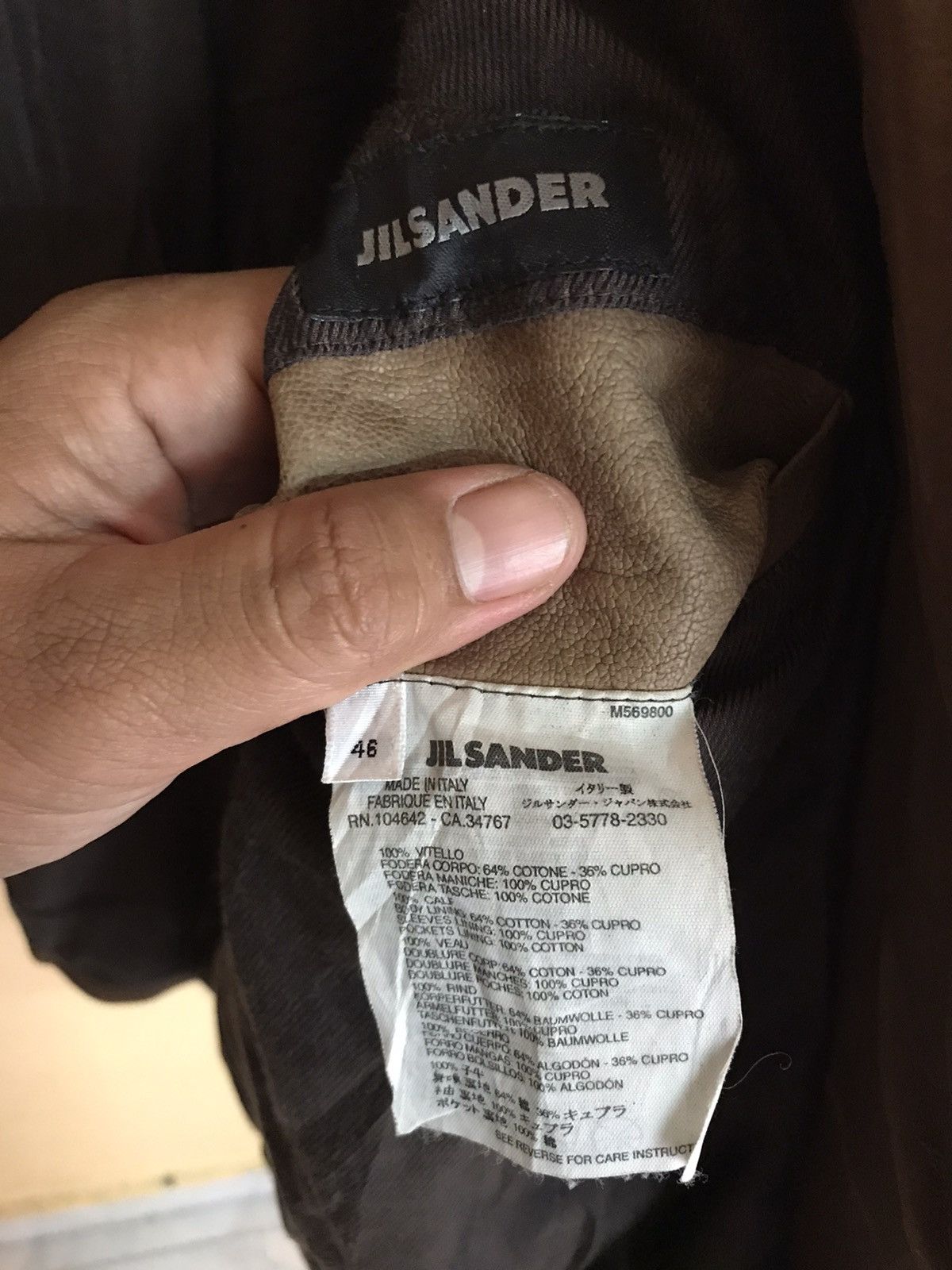 Jil Sander RARE JIL SANDER RAF SIMON BIKER LEATHER JACKET Size US S / EU 44-46 / 1 - 10 Thumbnail