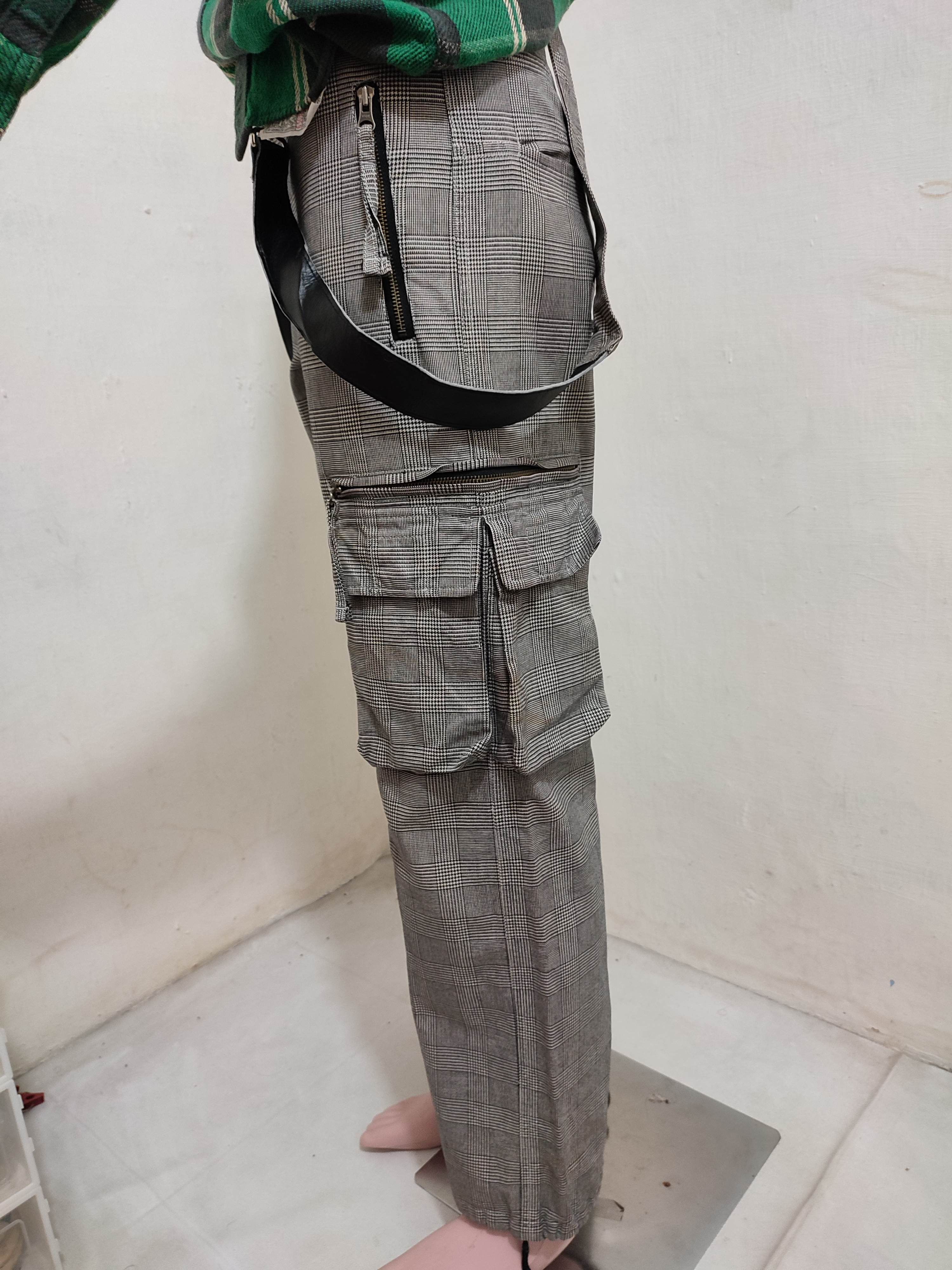 Japanese Brand × PPFM 🔥PPFM Japan Multipocket Cargo detachable Suspender Pants Size US 31 - 2 Thumbnail