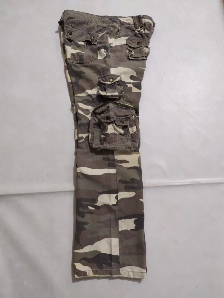 Japanese Brand 🔥UNKNOWN Cargo Multipocket Gas Mask Tactical Camo Pants Size US 29 - 7 Thumbnail