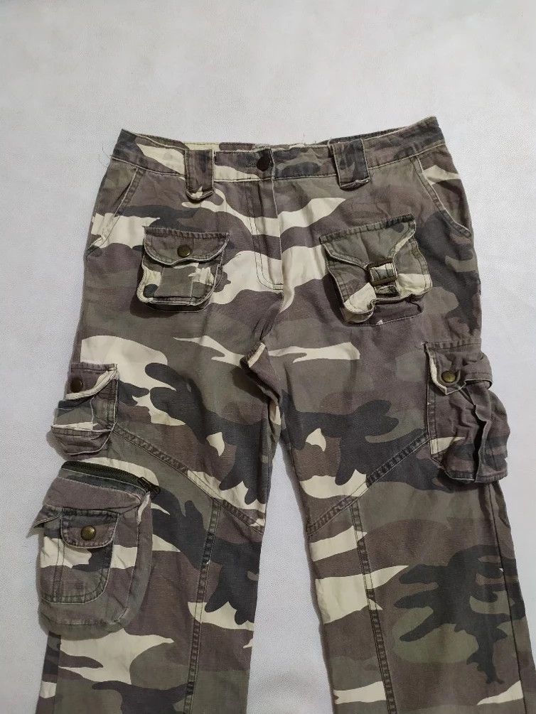 Japanese Brand 🔥UNKNOWN Cargo Multipocket Gas Mask Tactical Camo Pants Size US 29 - 2 Thumbnail