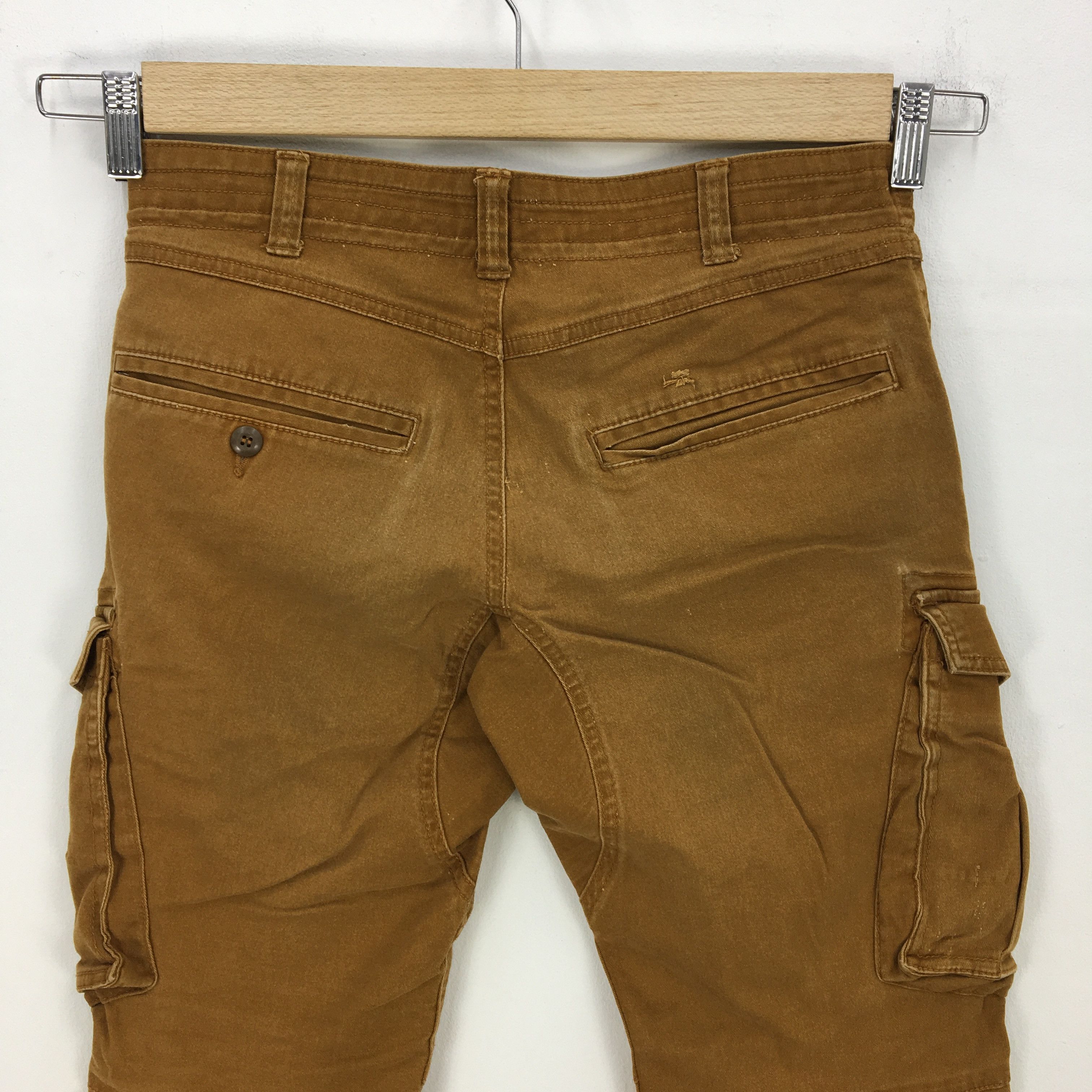 Japanese Brand × Vintage Japanese Cargo Pants Multi Pocket Military Fatigue Trousers Size 29" - 4 Thumbnail