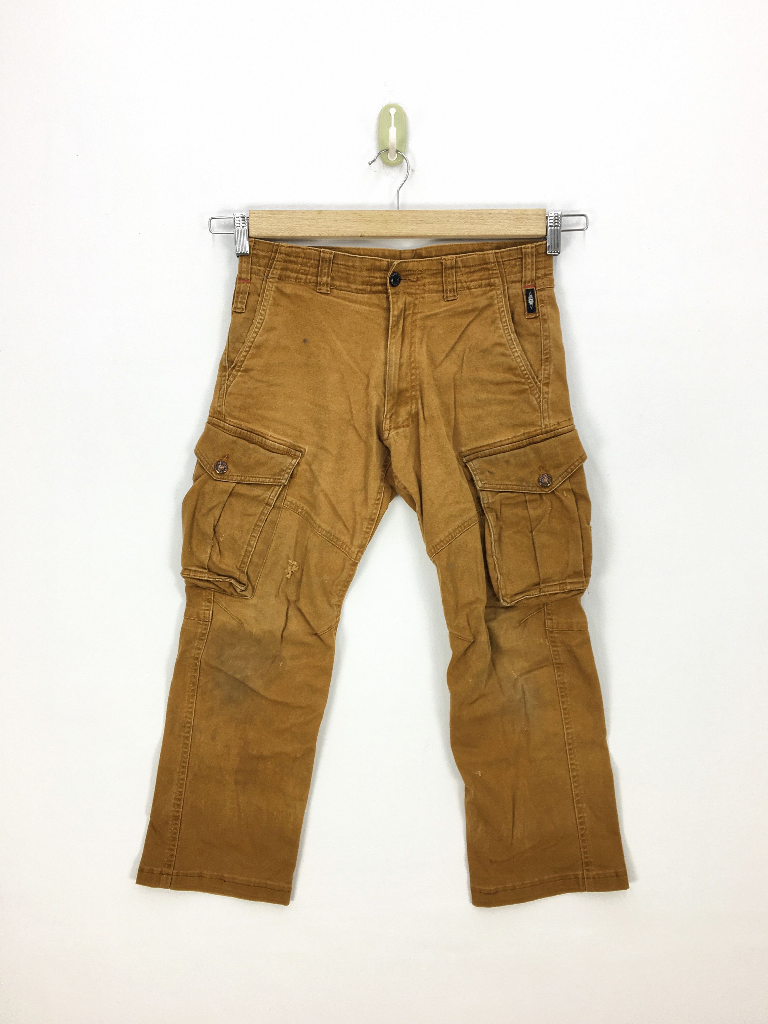 Japanese Brand × Vintage Japanese Cargo Pants Multi Pocket Military Fatigue Trousers Size 29" - 1 Thumbnail