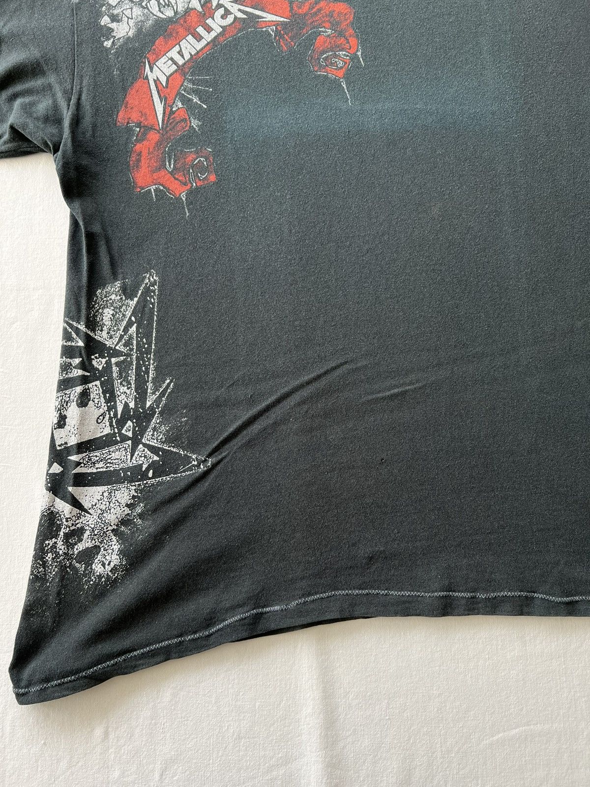 Band Tees Vintage 2000s Metallica Rock Band Faded Black Tee Size US L / EU 52-54 / 3 - 7 Thumbnail