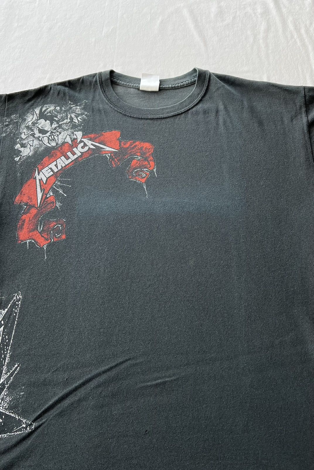 Band Tees Vintage 2000s Metallica Rock Band Faded Black Tee Size US L / EU 52-54 / 3 - 4 Thumbnail