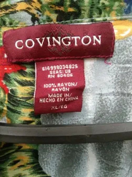Covington VTG. 90's FASHIONISTA RAYON SHIRT Size US XL / EU 56 / 4 - 8 Thumbnail