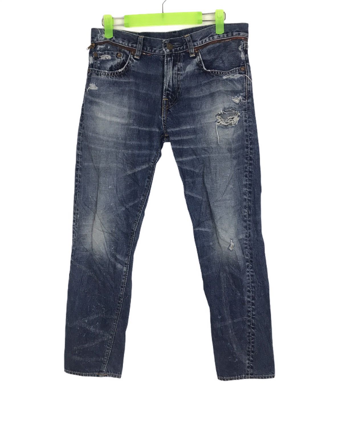 image of Distressed Denim Rna Electronic Generation Delta Vision Inc in Indigo Blue (Size 31)