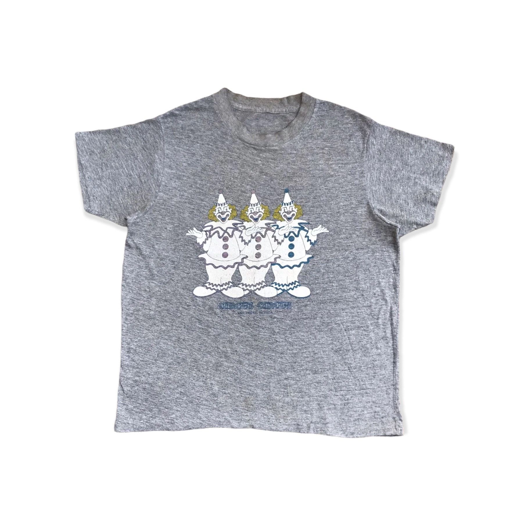image of Crazy Shirts x Vintage Circus Circus Las Vegas Nevada Double Side Tshirt in Grey (Size Medium)