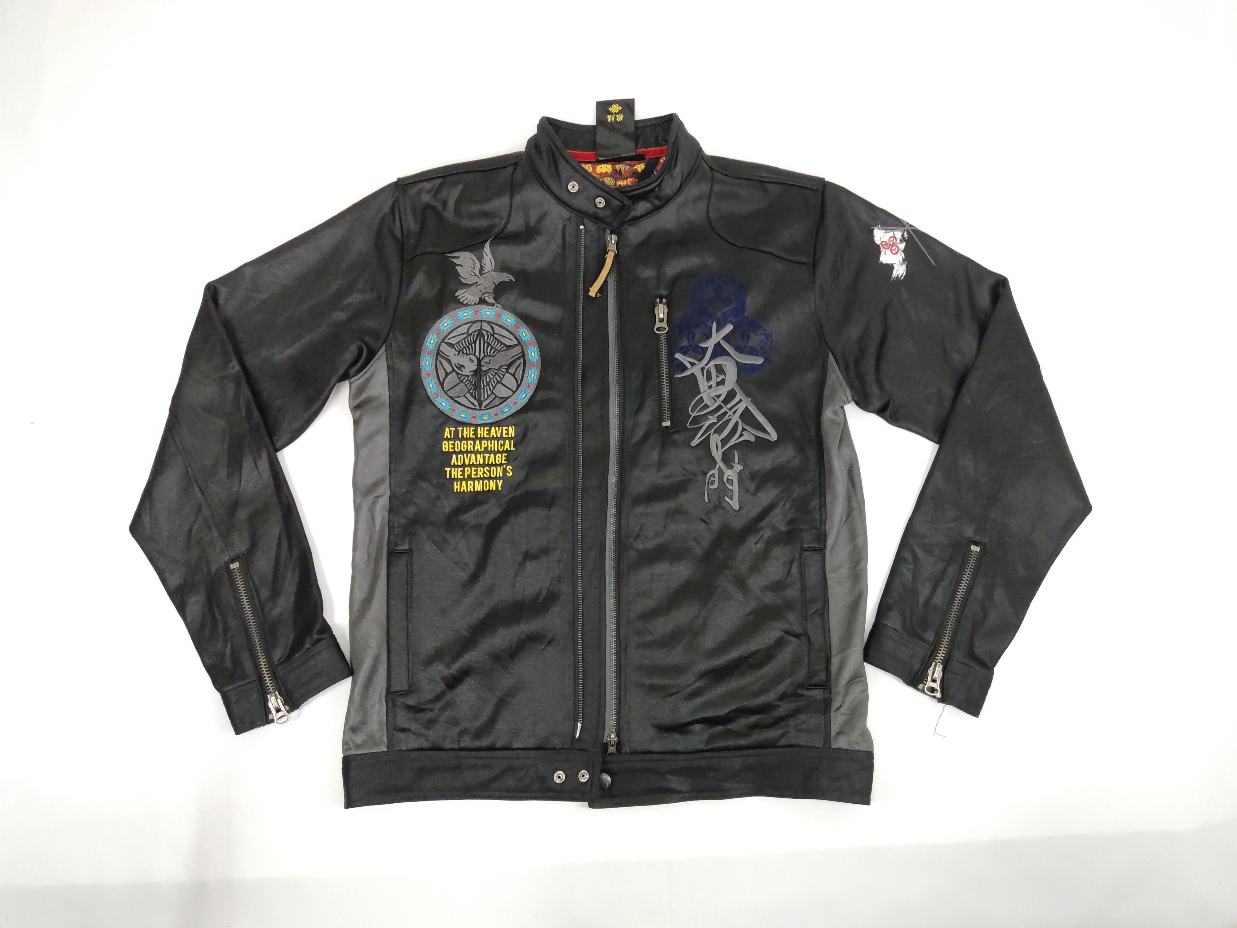 Japanese Brand Oyakatasama Bishamonten God Jen Chi Jin Japanese Sukajan Size US L / EU 52-54 / 3 - 2 Thumbnail