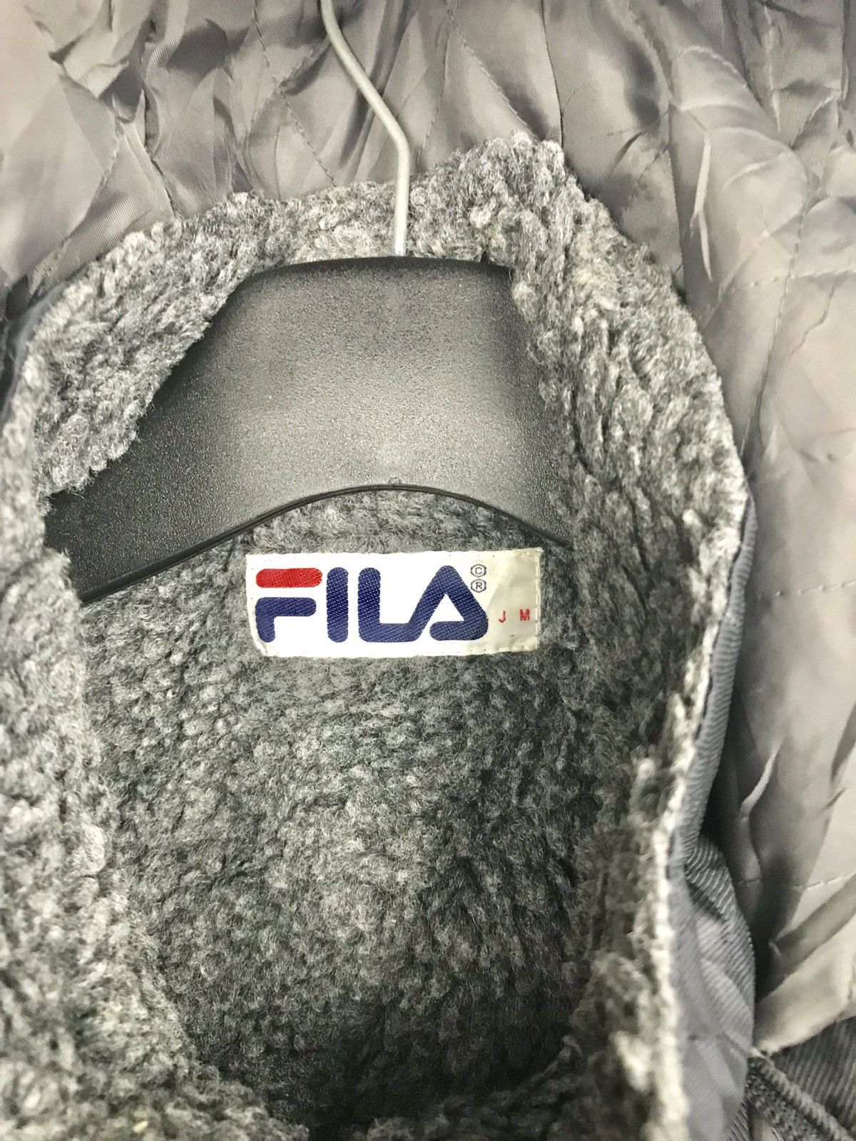 Fila Fila Biella Italia Padded Coach Parka Jacket Half Sherpa Size US L / EU 52-54 / 3 - 6 Thumbnail