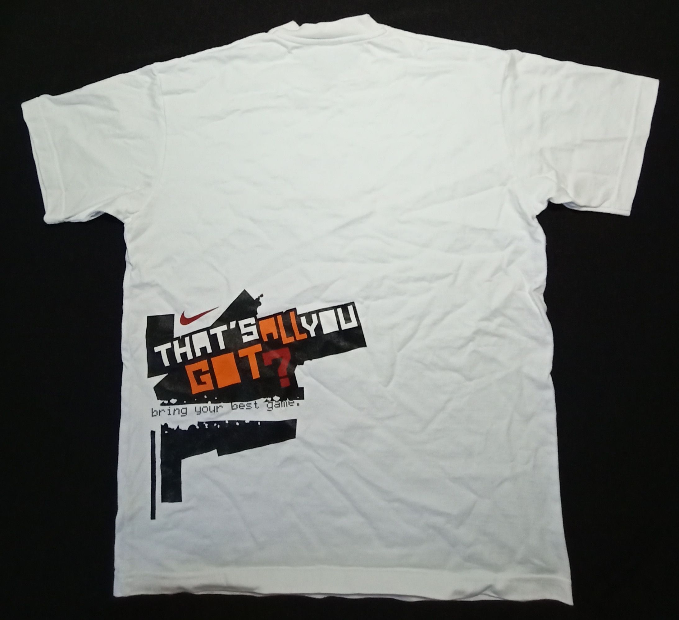 Nike Nike Swoosh Middle Logo Tee that's all you got Size US L / EU 52-54 / 3 - 2 Thumbnail