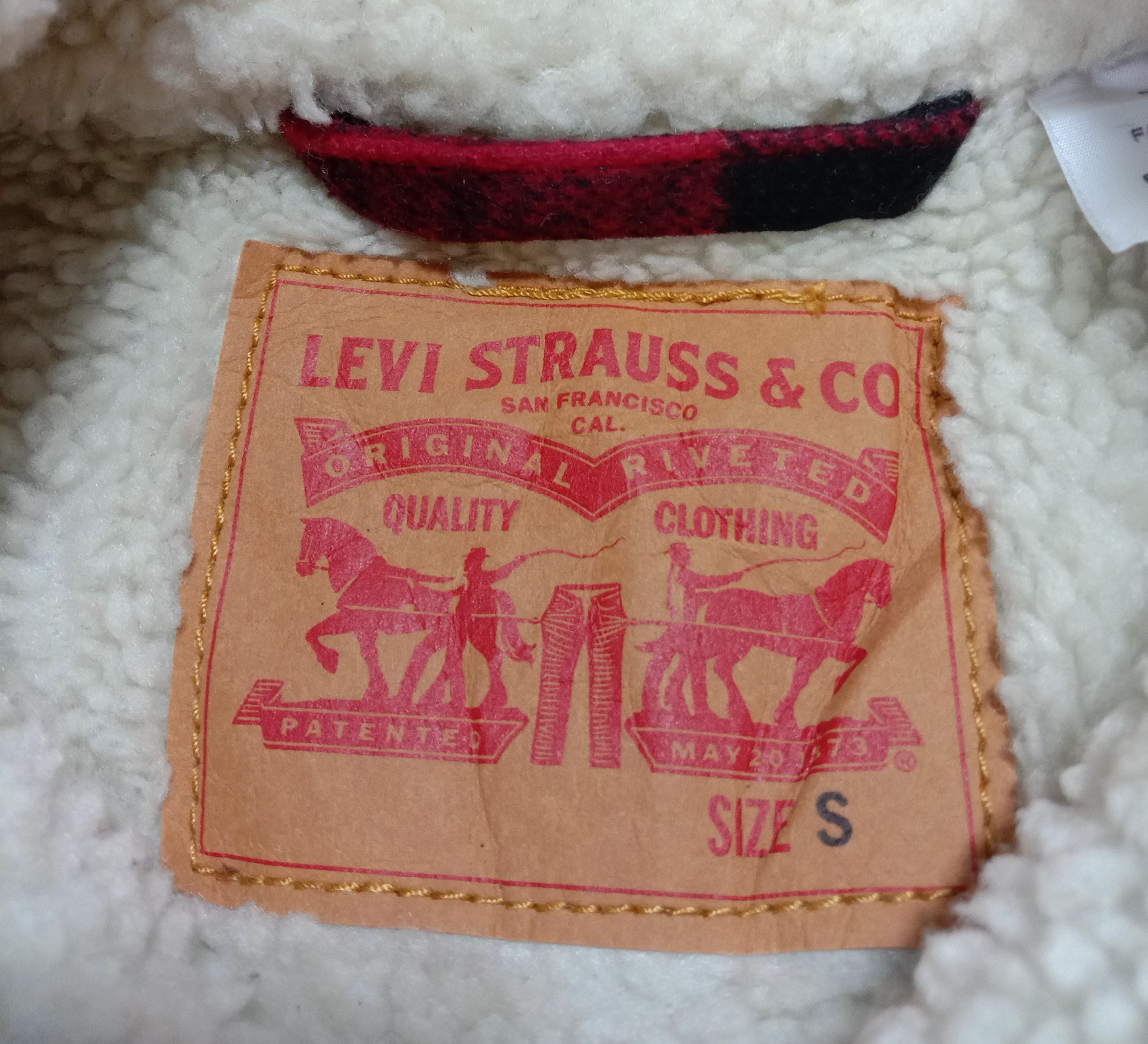 Flannel Levi’s Sherpa Flannel Shirt Jacket Plaid Check Classic Size S / US 4 / IT 40 - 3 Thumbnail