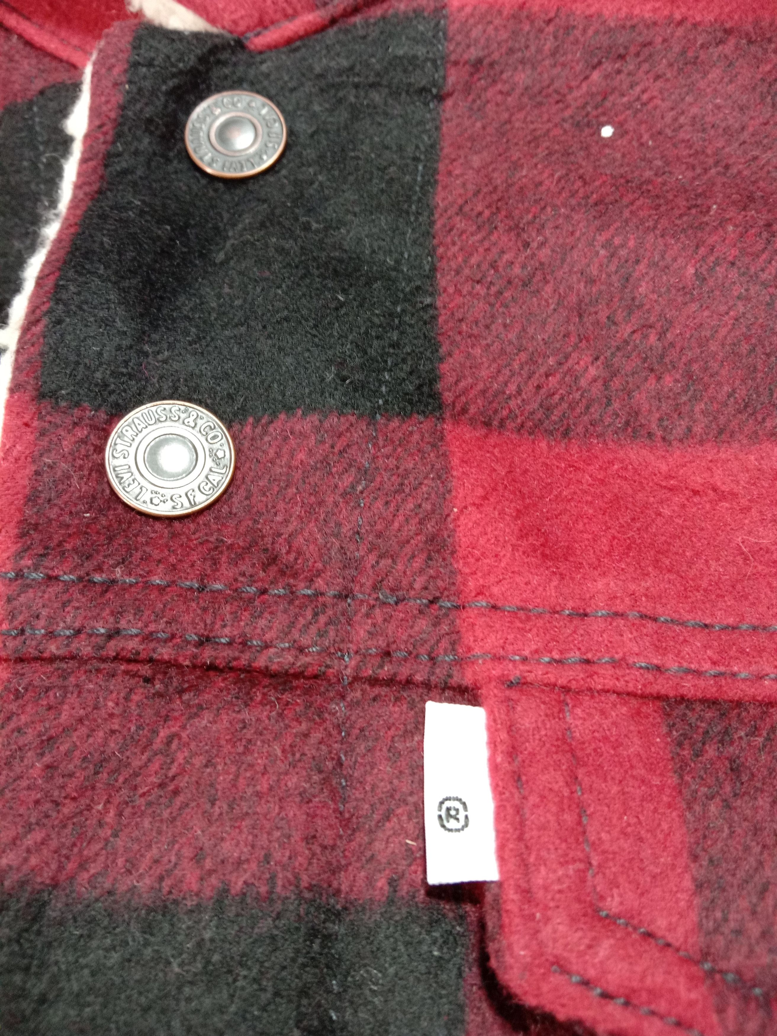 Flannel Levi’s Sherpa Flannel Shirt Jacket Plaid Check Classic Size S / US 4 / IT 40 - 7 Thumbnail