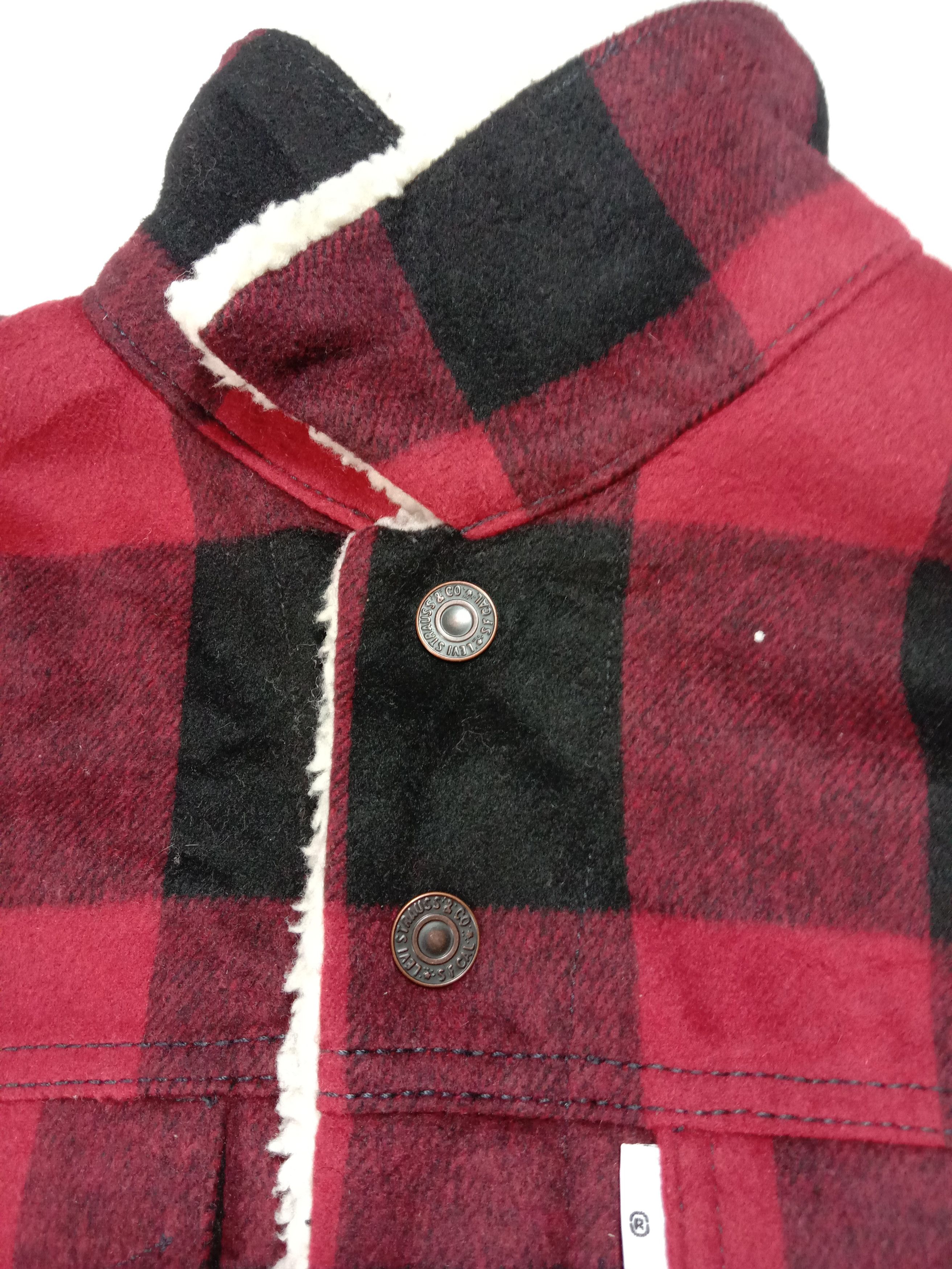 Flannel Levi’s Sherpa Flannel Shirt Jacket Plaid Check Classic Size S / US 4 / IT 40 - 4 Thumbnail