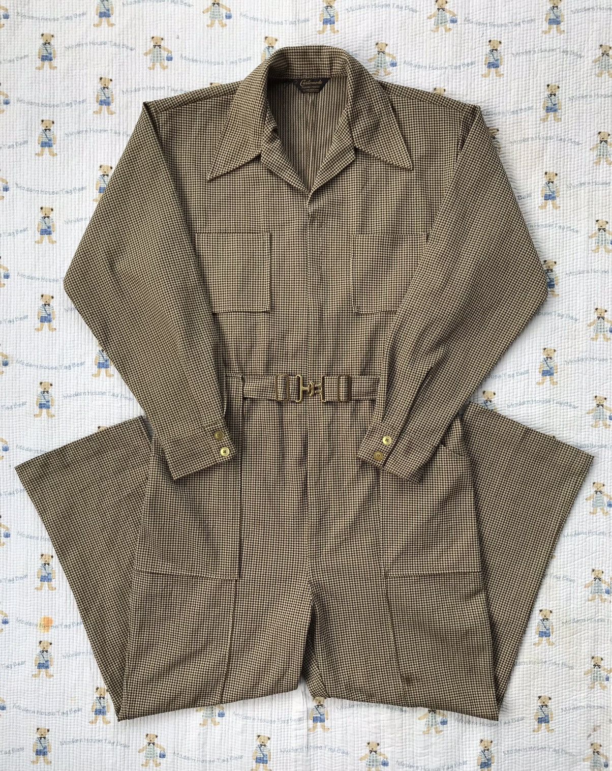 image of 60’S 70’S Vintage Perma-Press Coverall, Men's (Size 37)