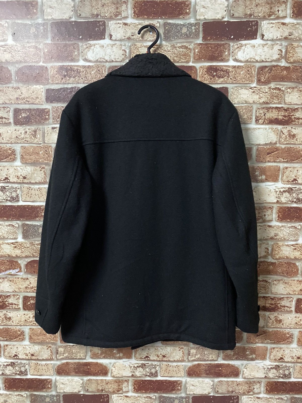 Schott × Vintage VINTAGE SCHOTT SHERPA LINING PEA COAT Size US L / EU 52-54 / 3 - 6 Thumbnail