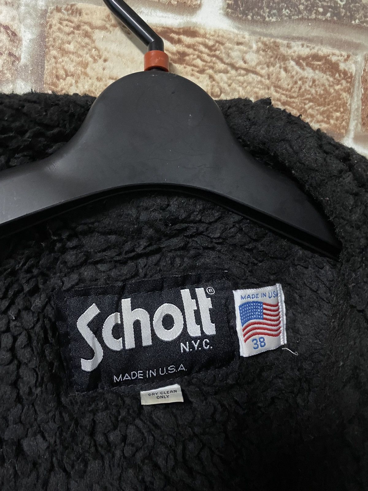 Schott × Vintage VINTAGE SCHOTT SHERPA LINING PEA COAT Size US L / EU 52-54 / 3 - 9 Thumbnail