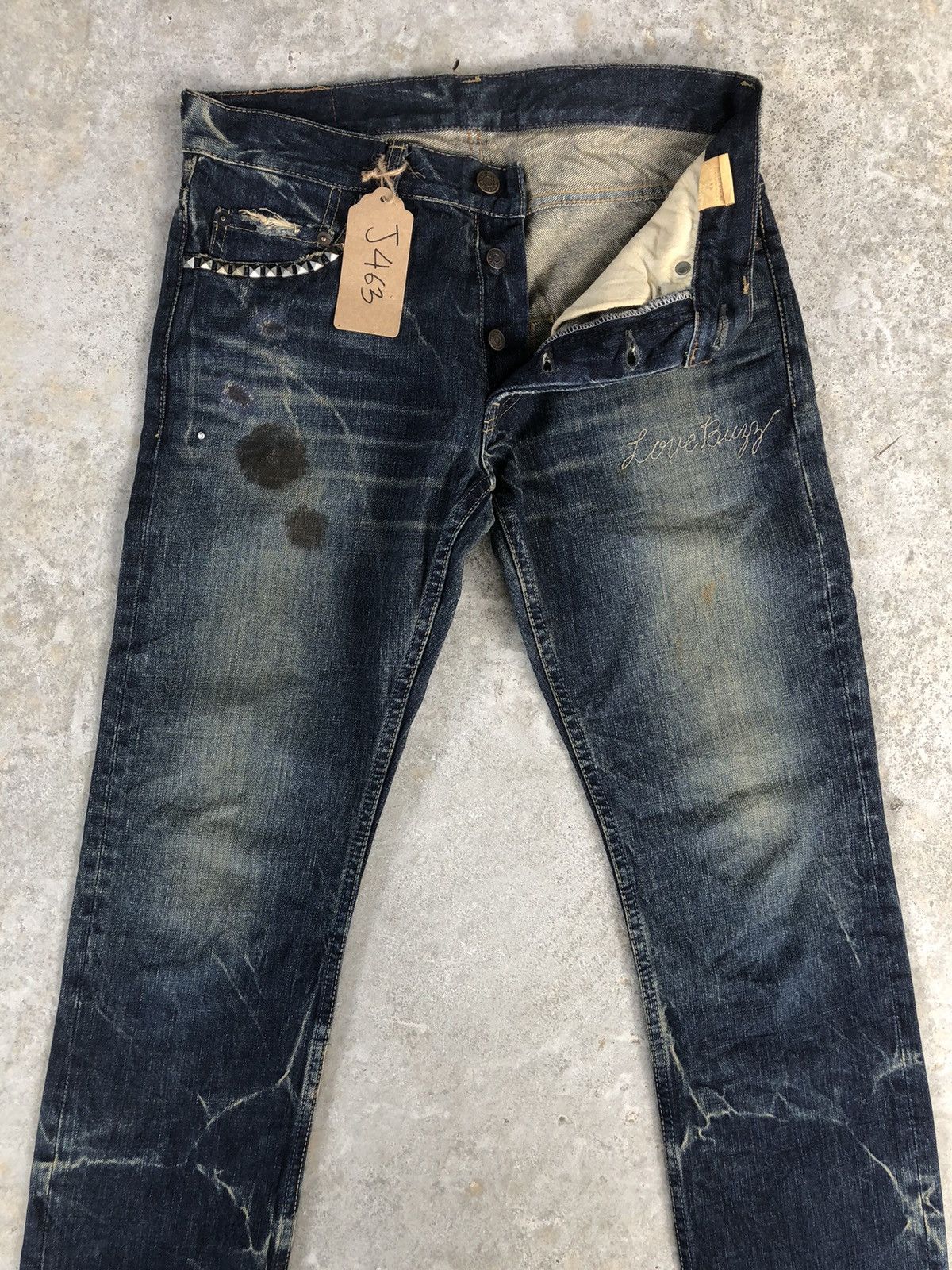 Hysteric Glamour Japanese Thee Hysteric XXX Distressed Jeans Size US 30 / EU 46 - 3 Thumbnail