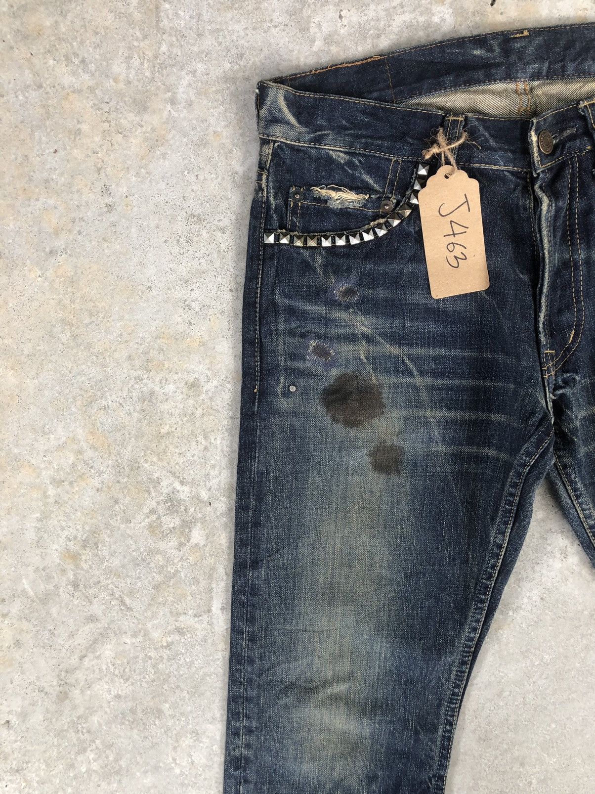 Hysteric Glamour Japanese Thee Hysteric XXX Distressed Jeans Size US 30 / EU 46 - 4 Thumbnail